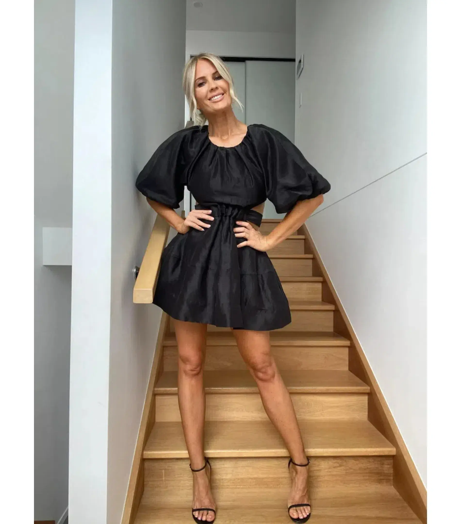 Aje Psychedelia Cut Out Mini Dress Black Size AU 10  - Image 1