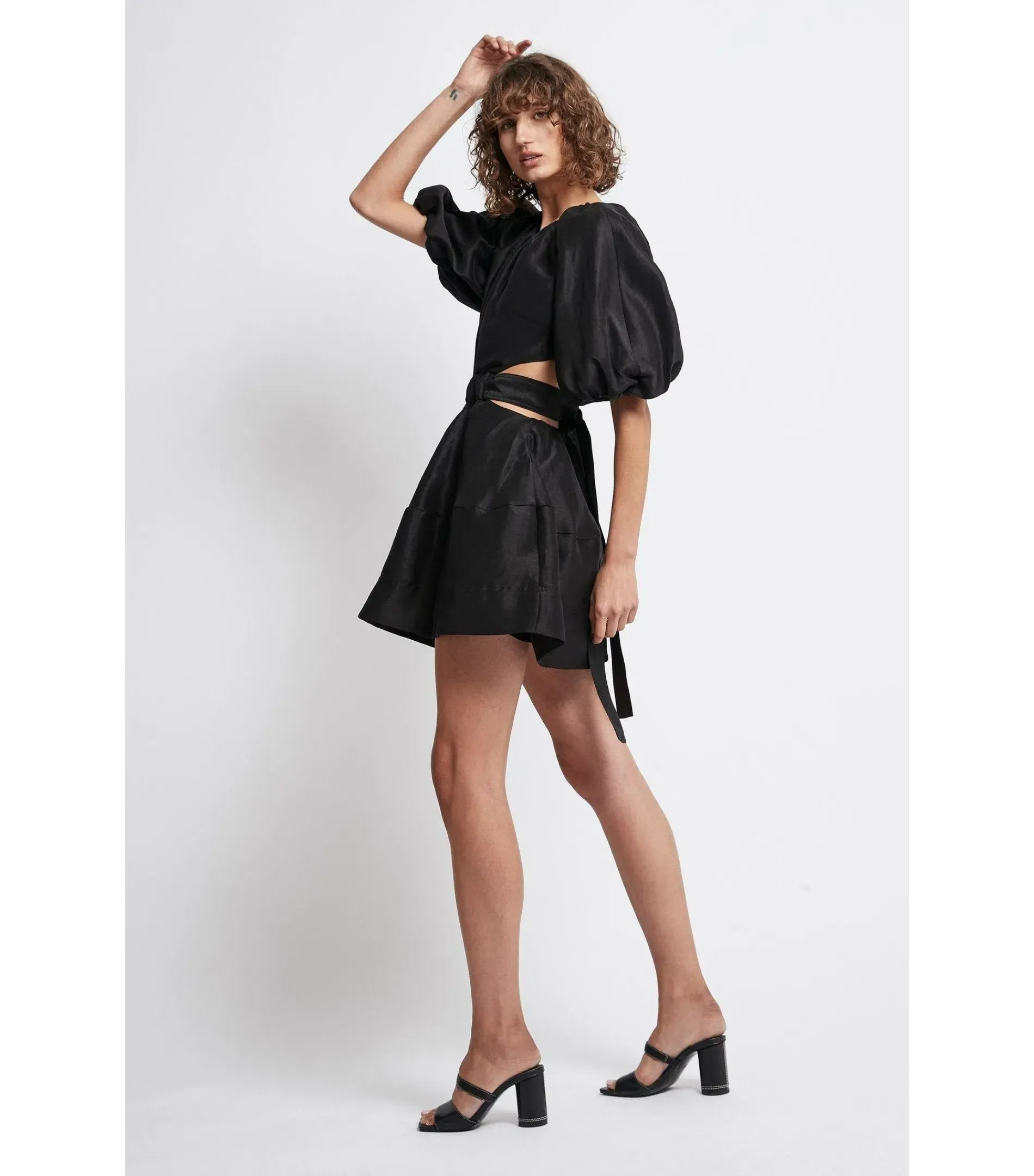 Aje Psychedelia Cut Out Mini Dress Black Size AU 10  - Image 2