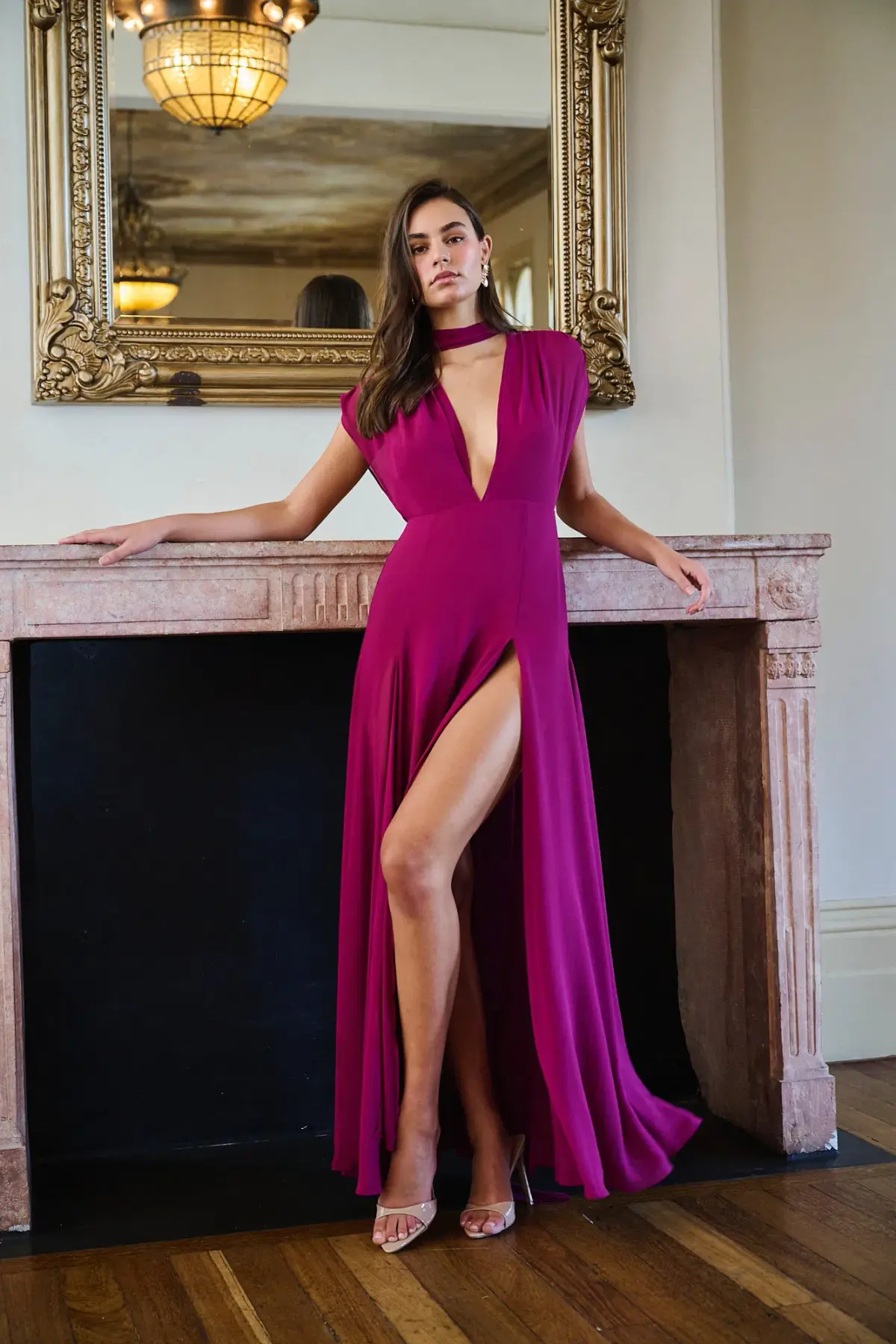 Calia Collection Gia Maxi Dress Fuchsia Size 10 - Image 4