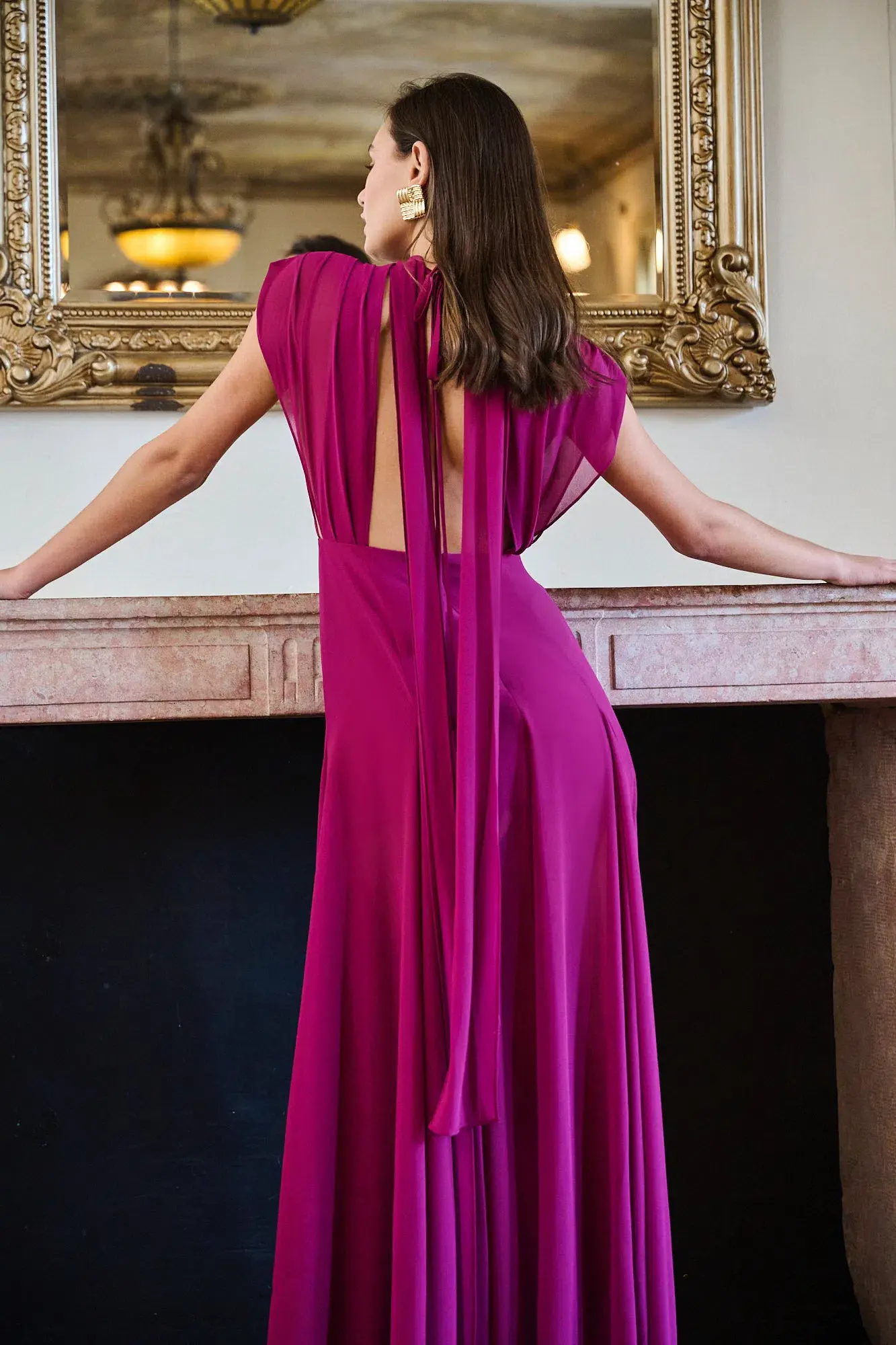 Calia Collection Gia Maxi Dress Fuchsia Size 10 - Image 3
