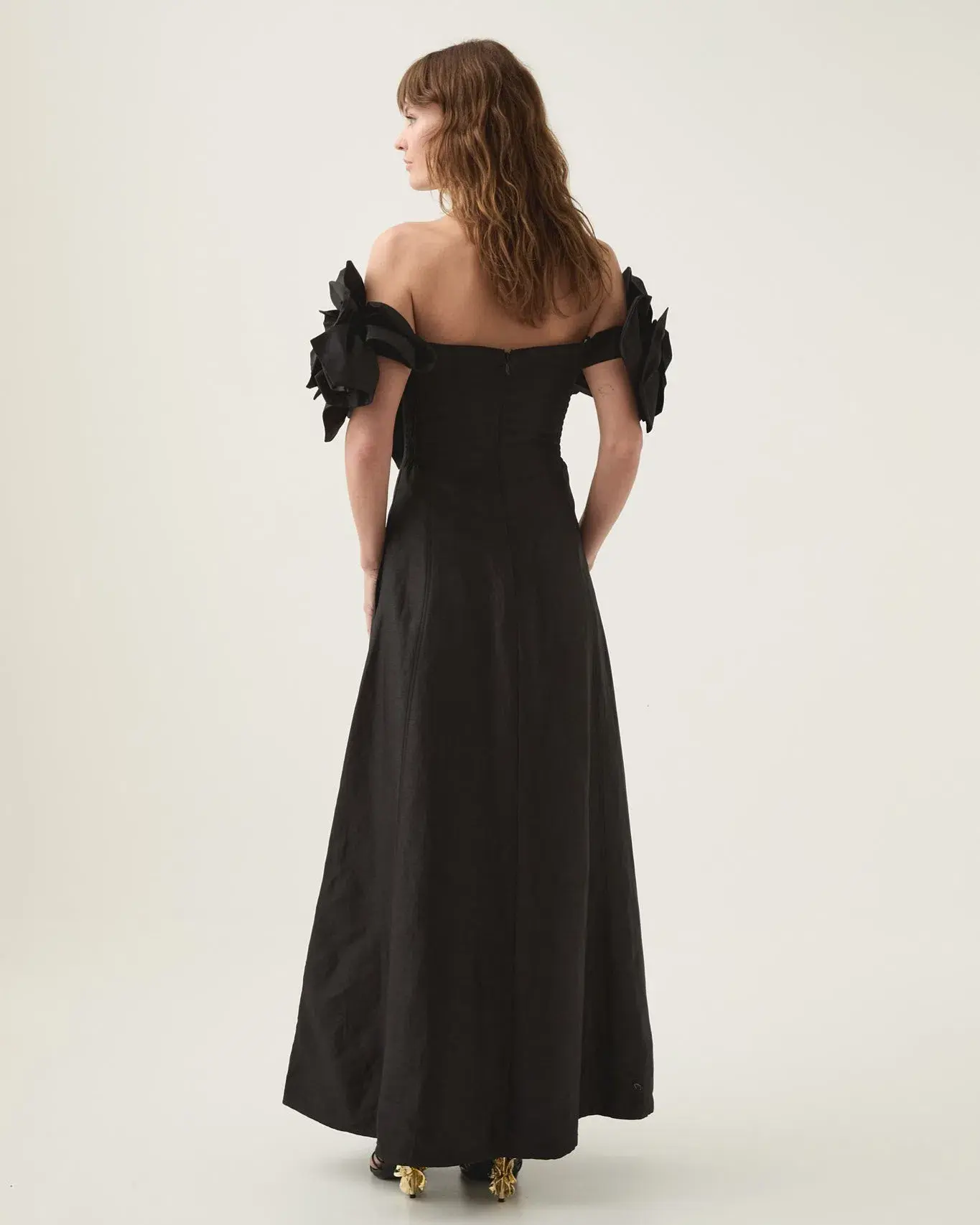 AJE Etta Midi Dress Black Size Au 12  - Image 3