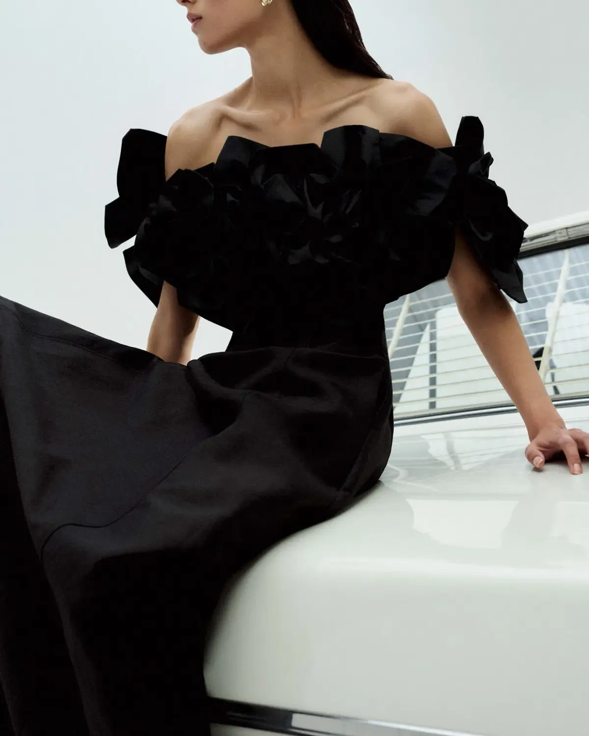 AJE Etta Midi Dress Black Size Au 12  - Image 2