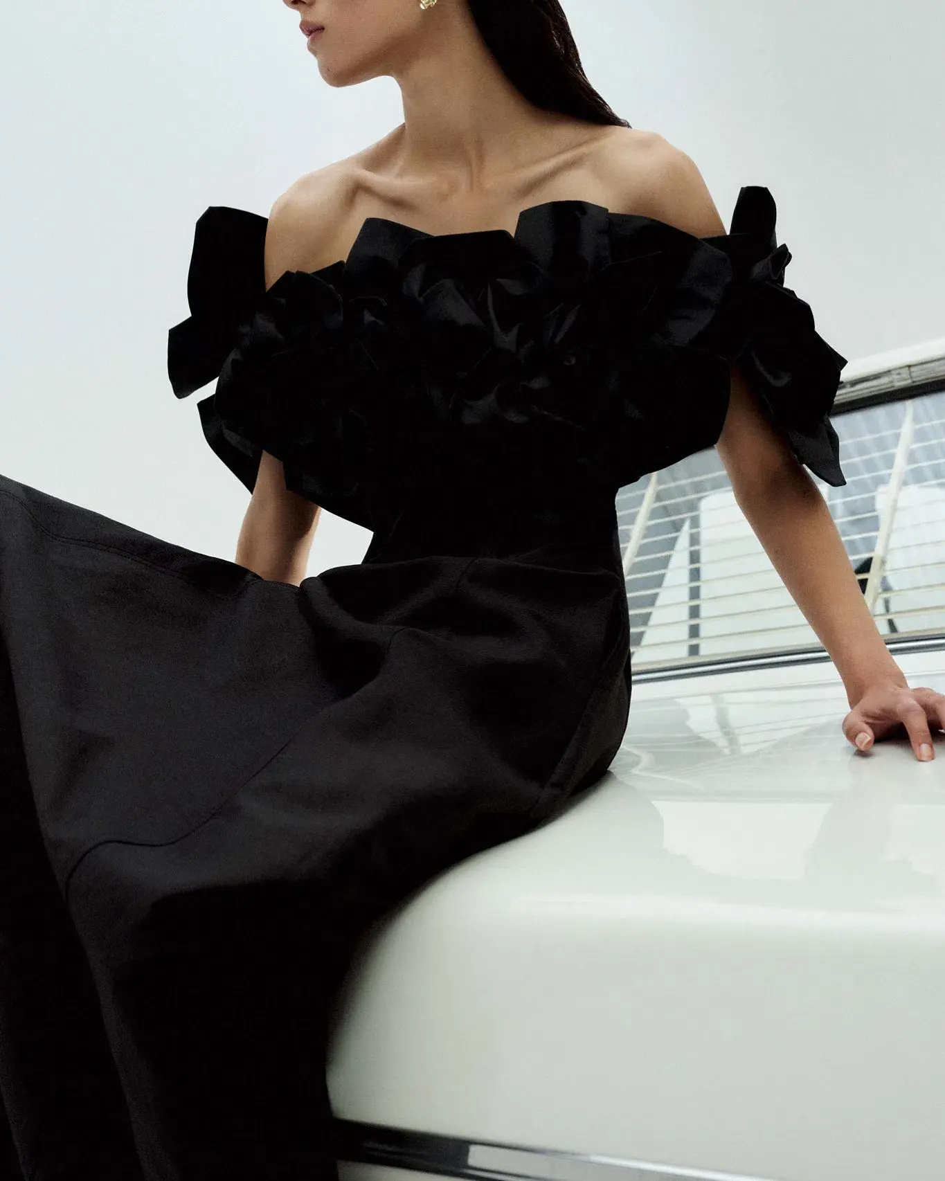 AJE Etta Midi Dress Black Size Au 12  - Image 2
