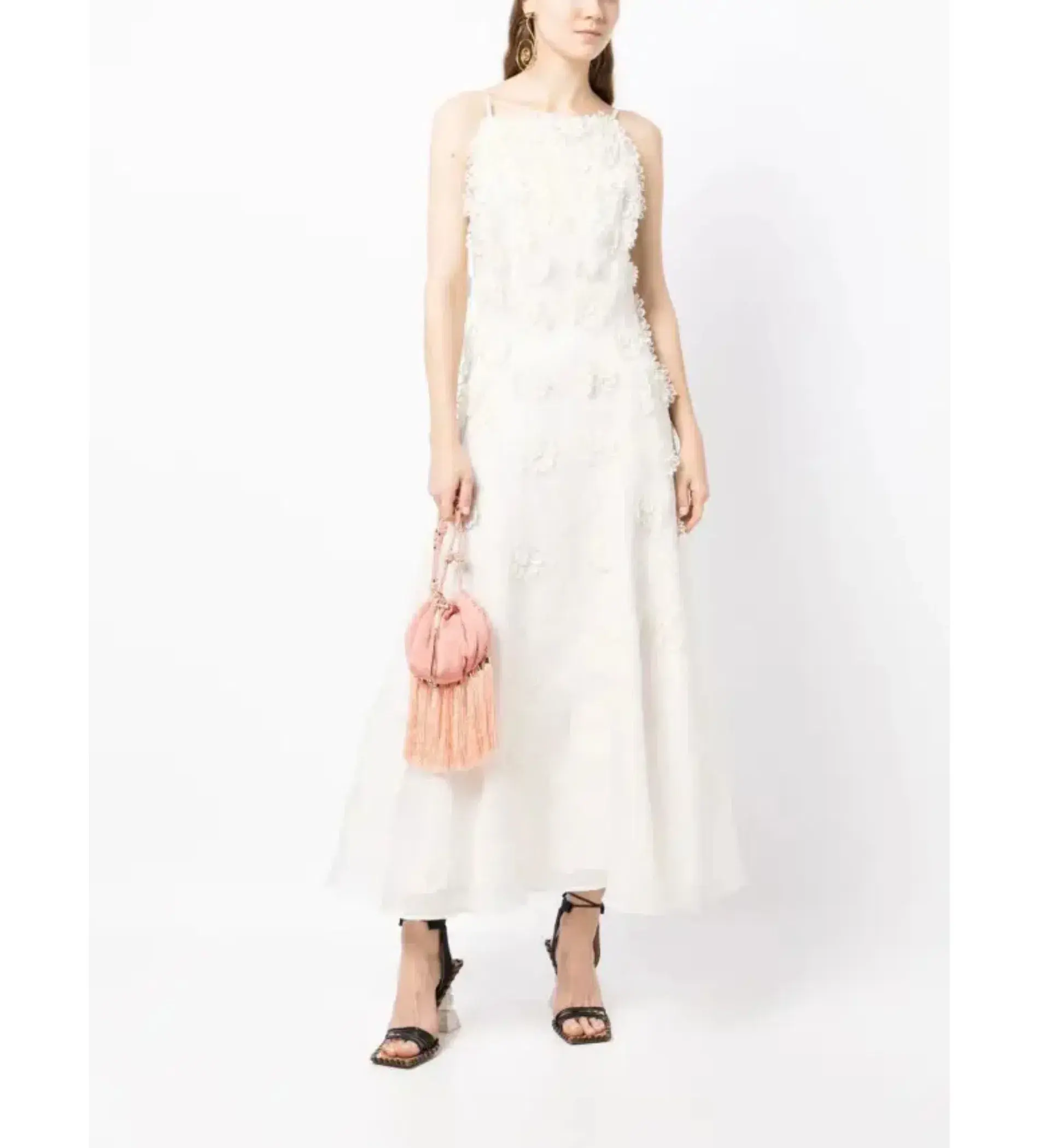 Rachel Gilbert Lorie Maxi Dress in Ivory Size 10 - Image 1