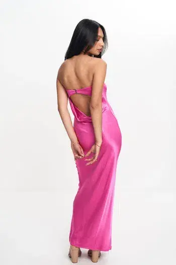 Bec and Bridge Moondance Dress Maxi Deep Pink Size AU 6 - Image 2