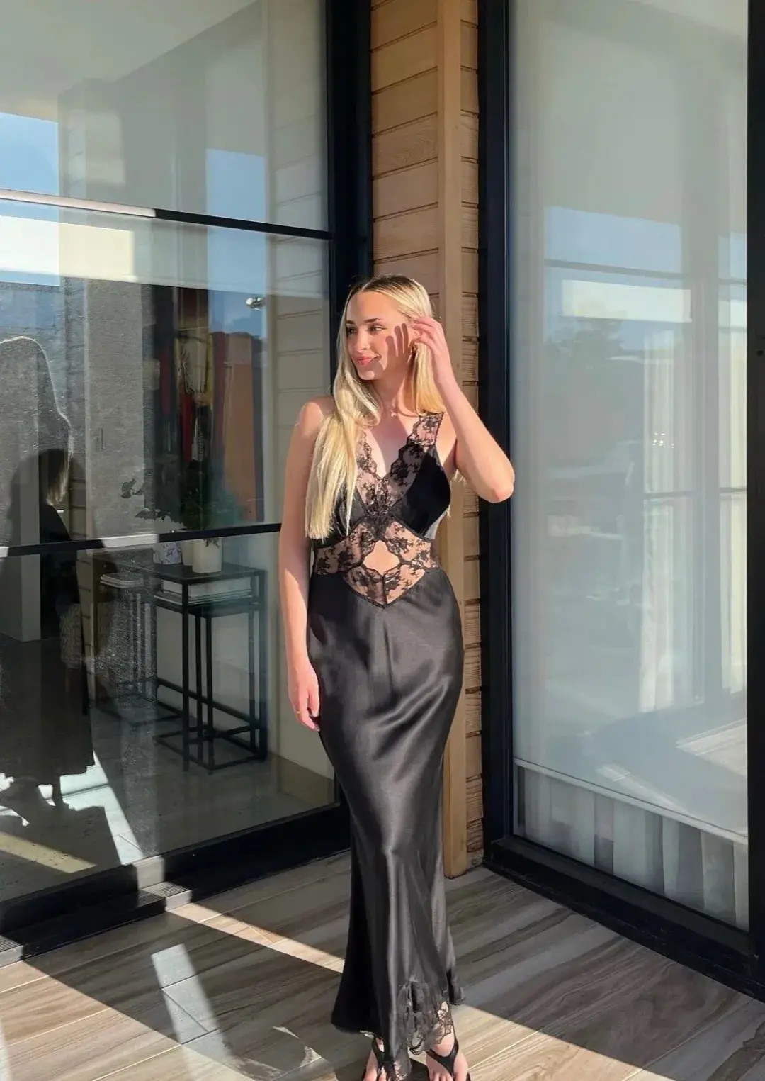 Sir The Label Aries Cut Out Dress Black Size 0 / AU 6 for rent on The Volte - main image