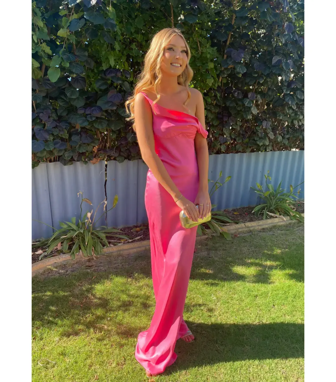 Natalie Rolt Monika Gown Neon Pink Size 0 / AU 6 for rent on The Volte - main image