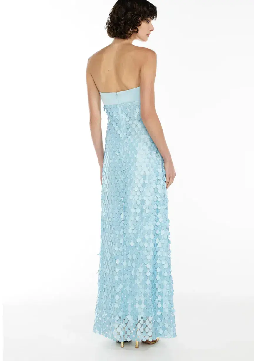 Manning Cartell Supreme Extreme Balconette Midi Dress Aqua Spritz Blue Size 8 - Image 3