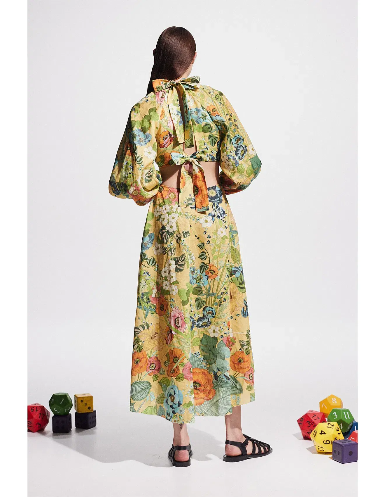 Alemais Cresida Cutout Midi Dress Size AU 12 - Image 3