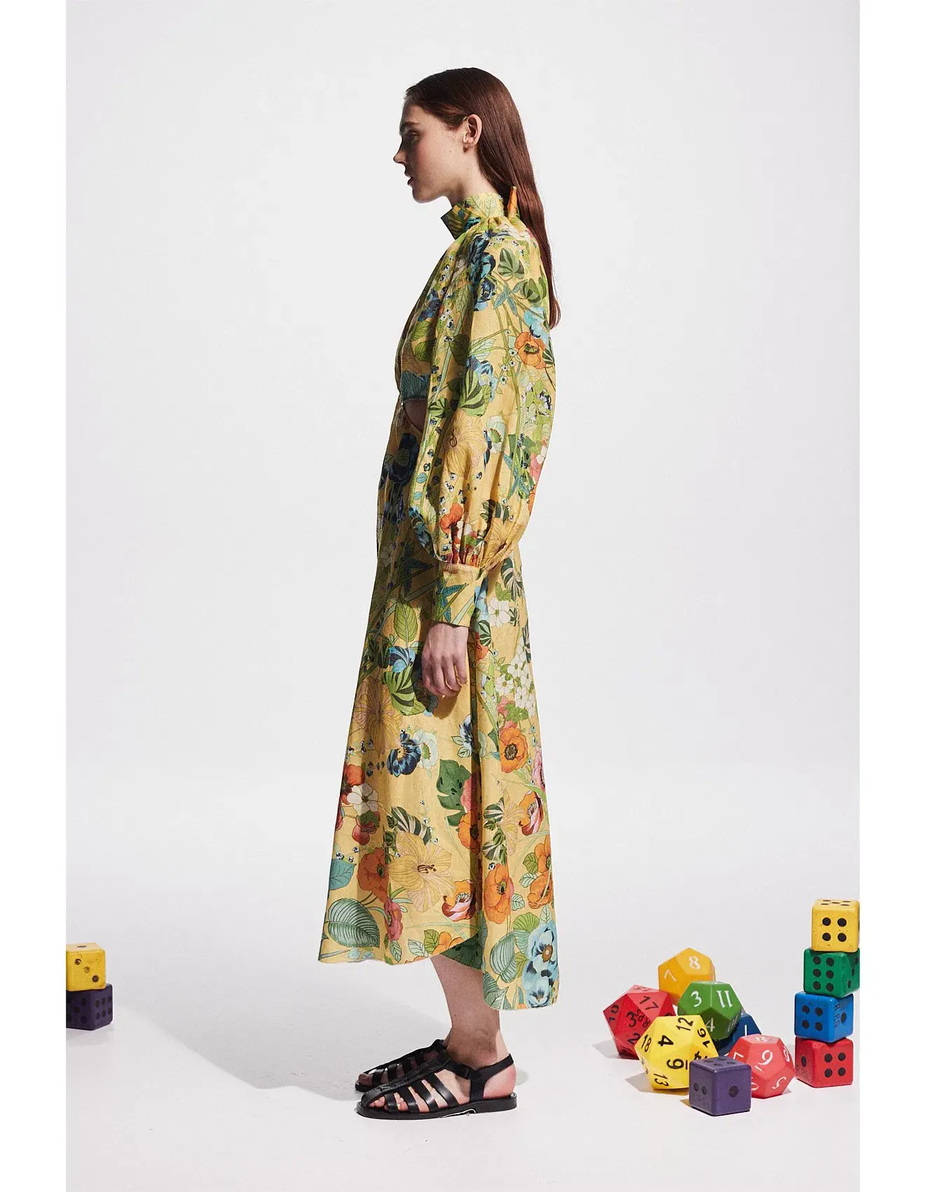 Alemais Cresida Cutout Midi Dress Size AU 12 - Image 2