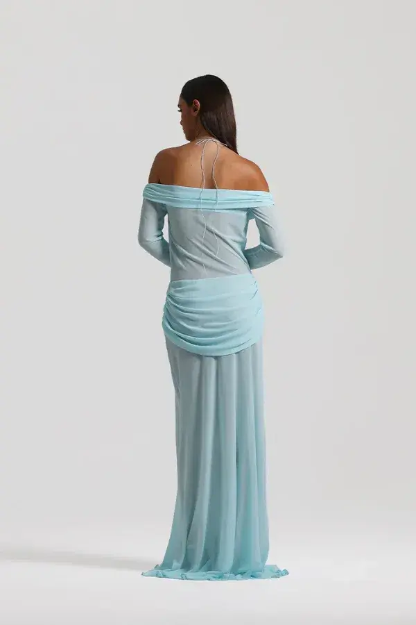 Natalie Rolt Emily Gown Baby Blue Size 1 / 8 AU - Image 2