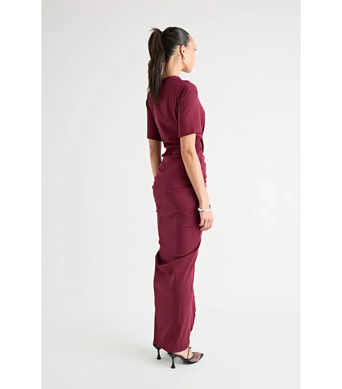 Pfeiffer Niko Maxi Dress in Burgundy Size AU 8 - Image 5