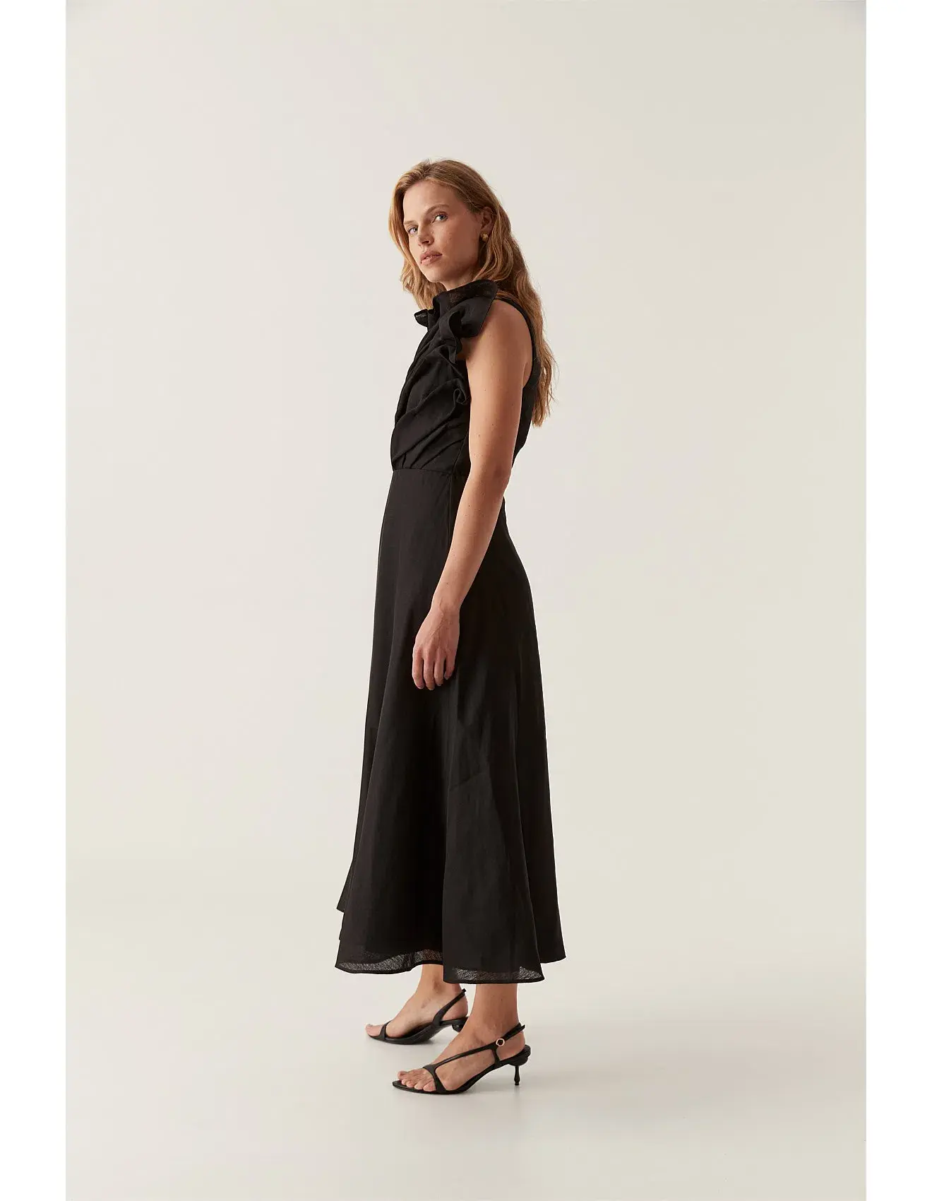Aje Genesis Midi Dress Black Size AU 8 - Image 3