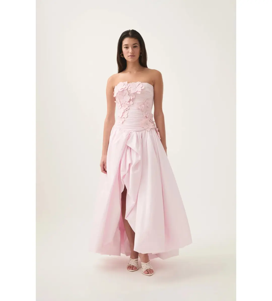 Aje Splendour Flower Gown Pastel Pink Size AU 10 for rent on The Volte - main image