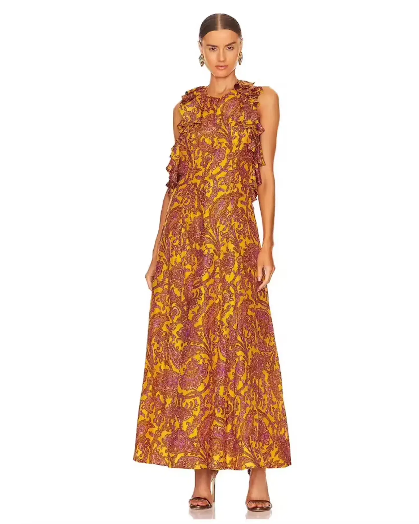 Zimmermann Tiggy Halter Long Dress Print  | Size 0 - Image 1