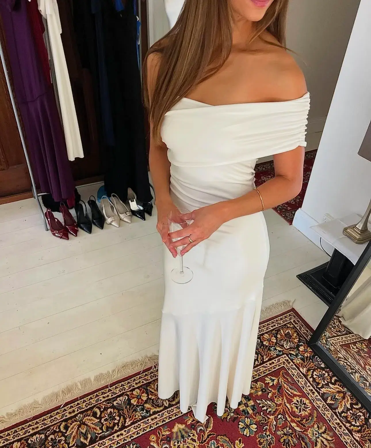 La Marie, Jayde Maxi, White, Size 8 - Image 2