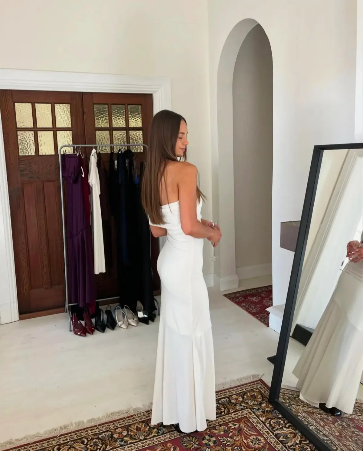 La Marie, Jayde Maxi, White, Size 8 - Image 3