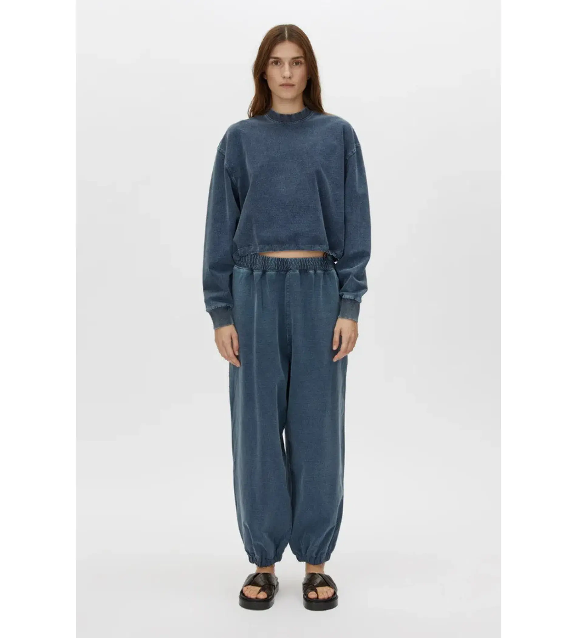 Camilla and Marc Dovell Cotton Tracksuit Pant Indigo Blue Size AU 8 - Image 1