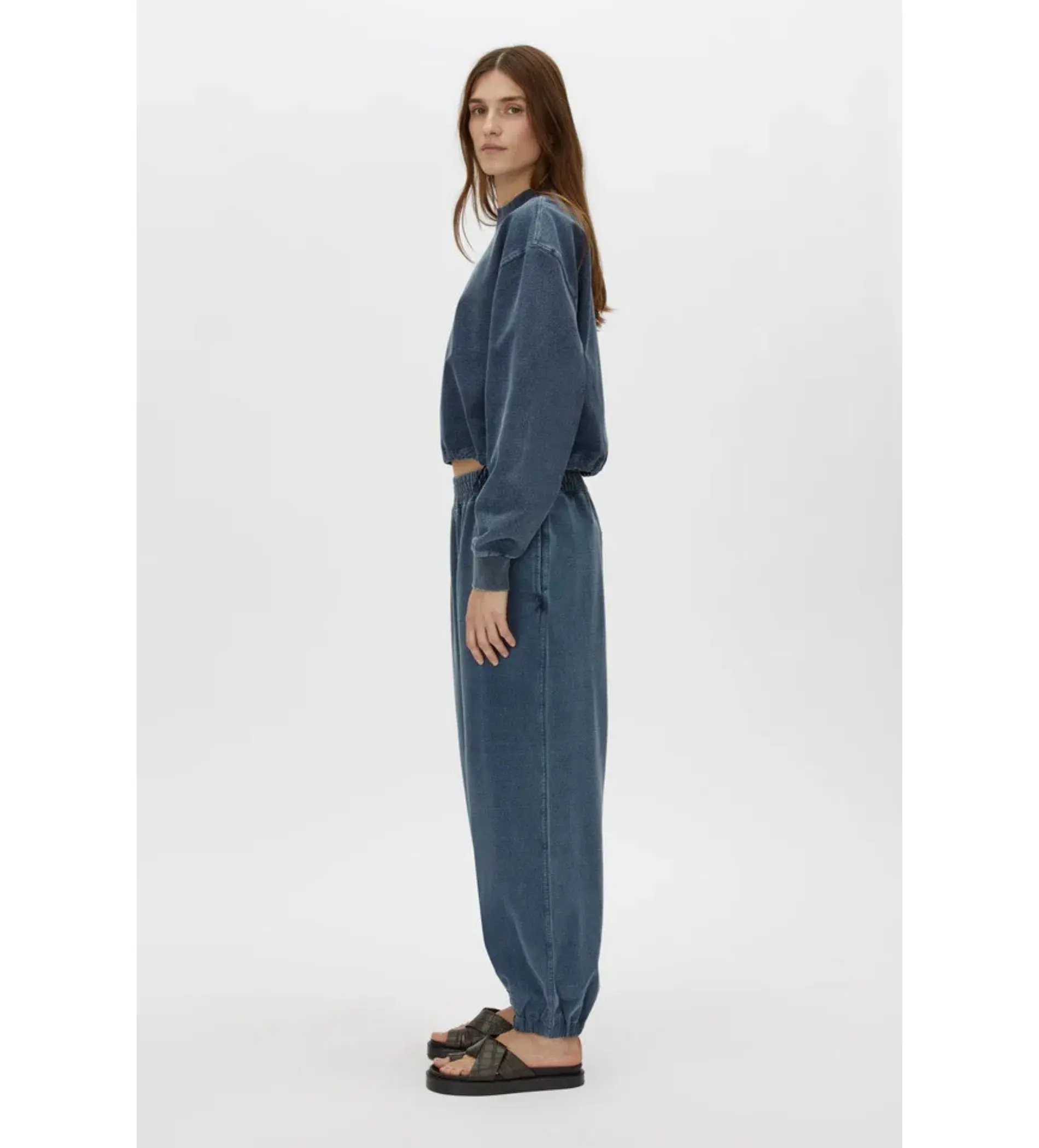 Camilla and Marc Dovell Cotton Tracksuit Pant Indigo Blue Size AU 8 - Image 2