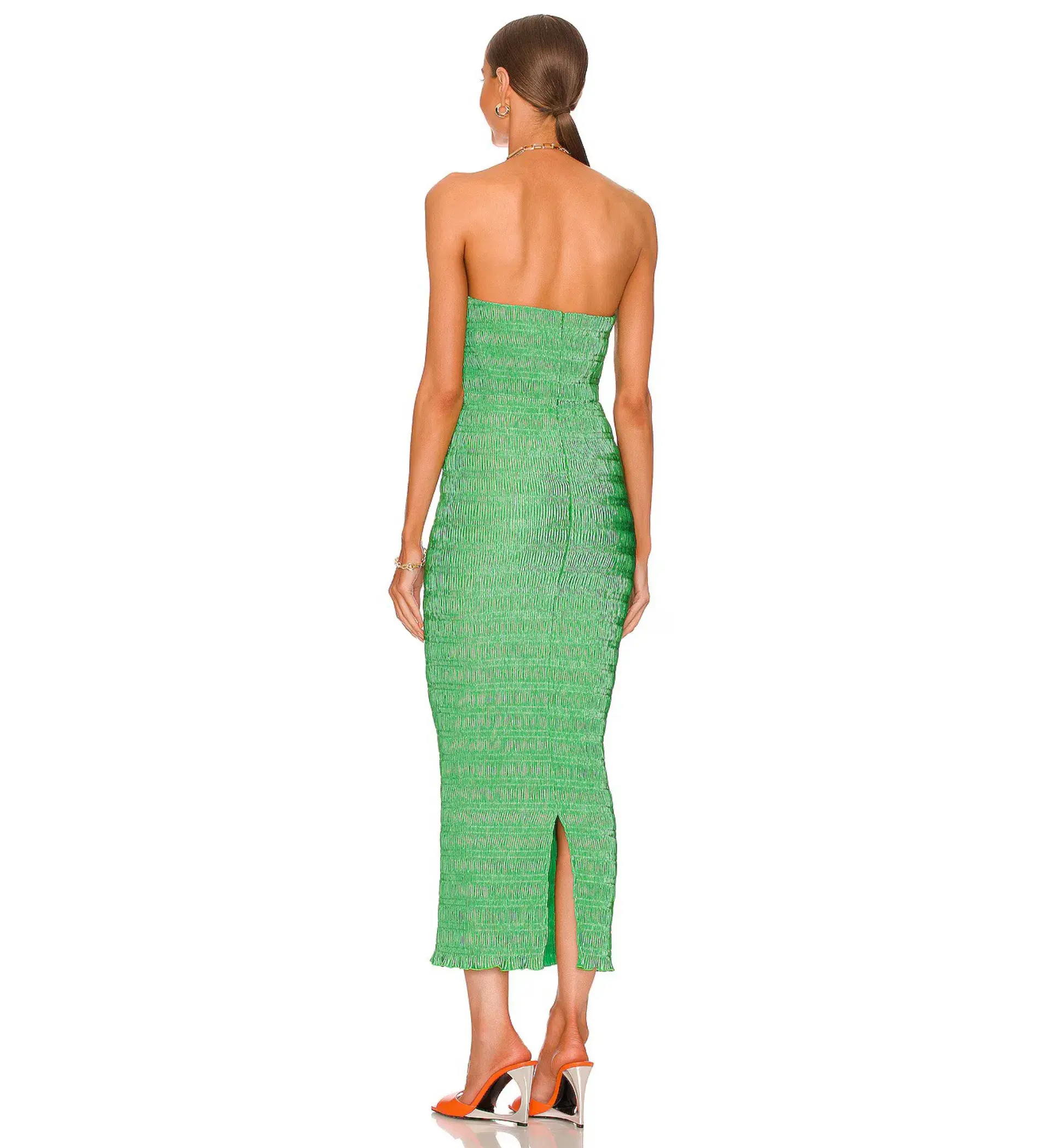L'Idee Aurore Midi Dress Sea Green Size AU 8 - Image 4