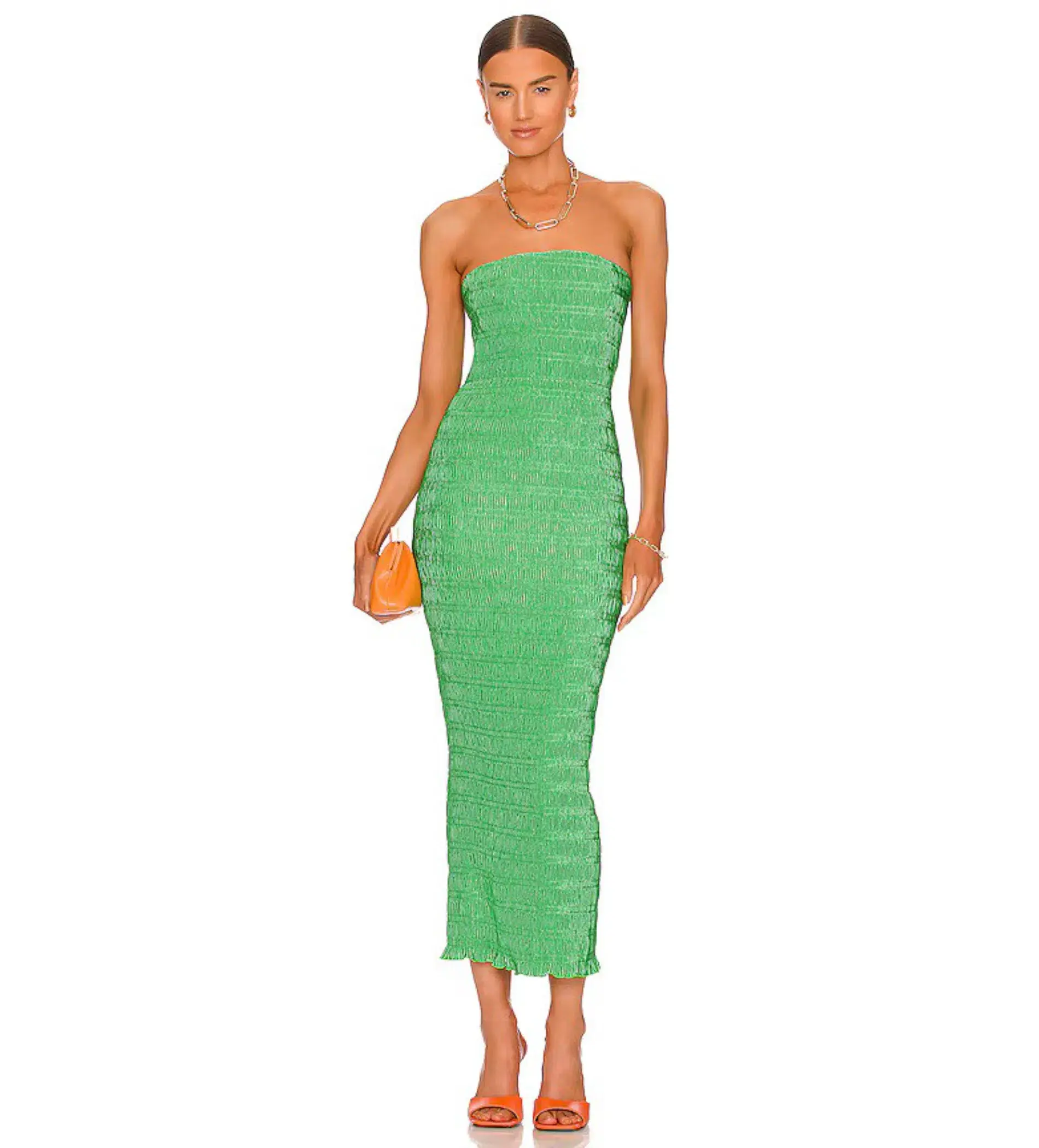 L'Idee Aurore Midi Dress Sea Green Size AU 8 - Image 1