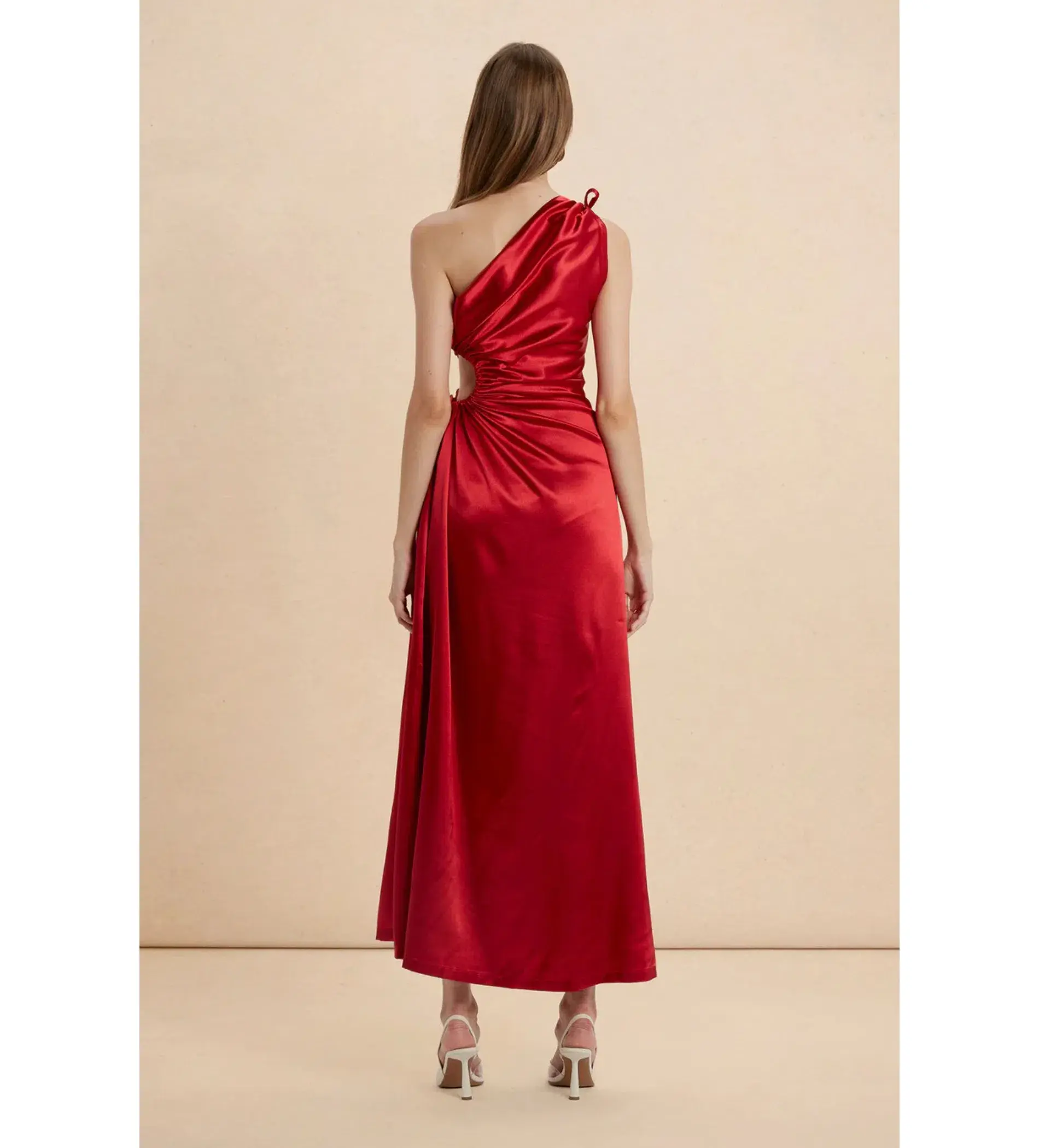 Sonya Moda Nour Maxi Dress Scarlet Red Size AU 8 - Image 4