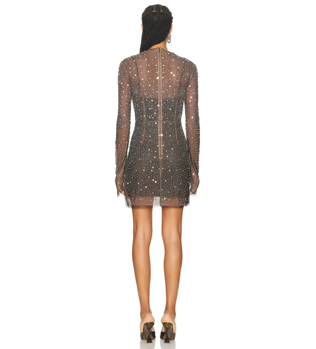 Rachel Gilbert Charley Mini Dress Black Size S/AU 8 - Image 3