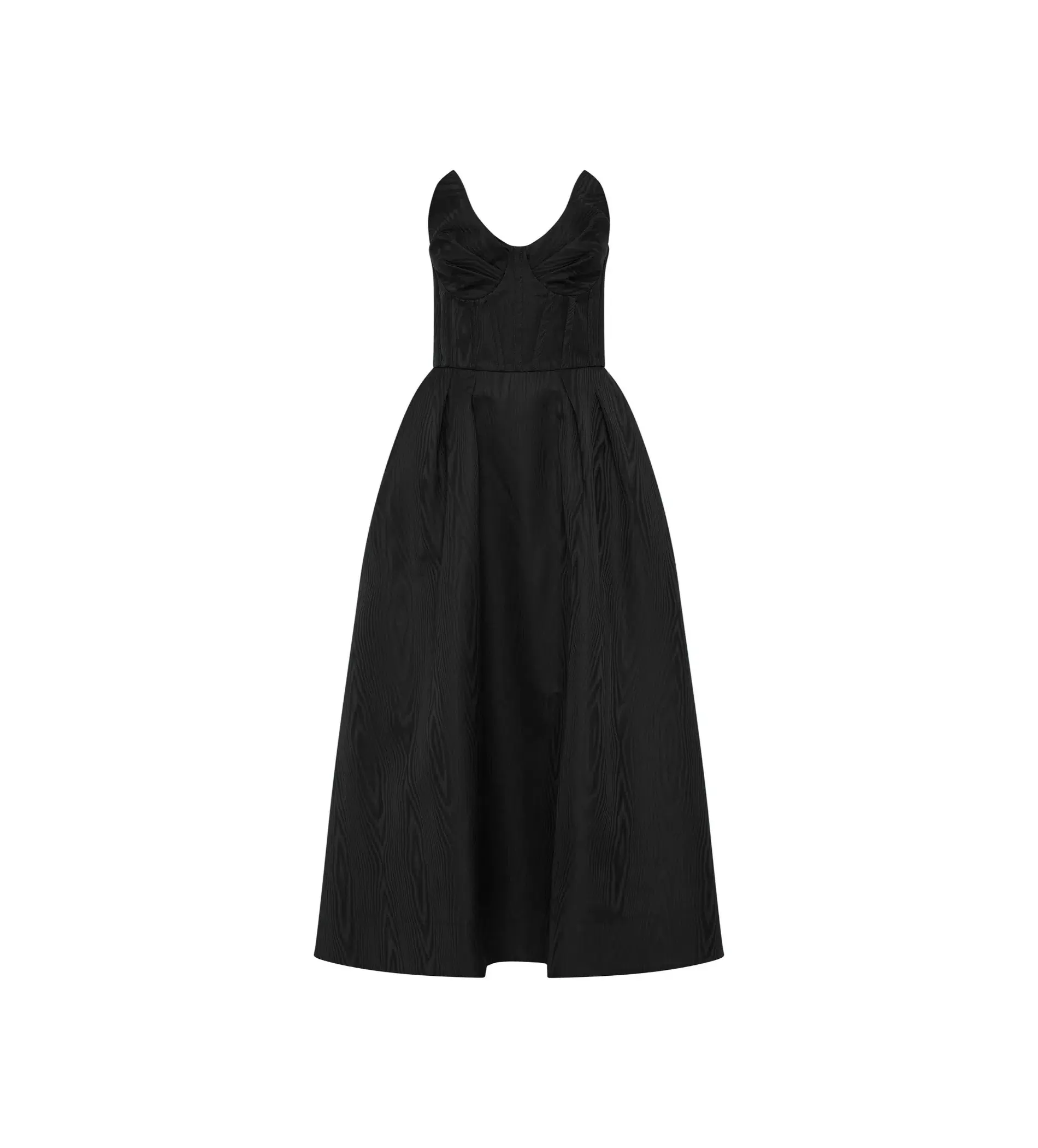 Rebecca Vallance Luiza Strapless Midi Dress Black Size AU 8 - Image 6