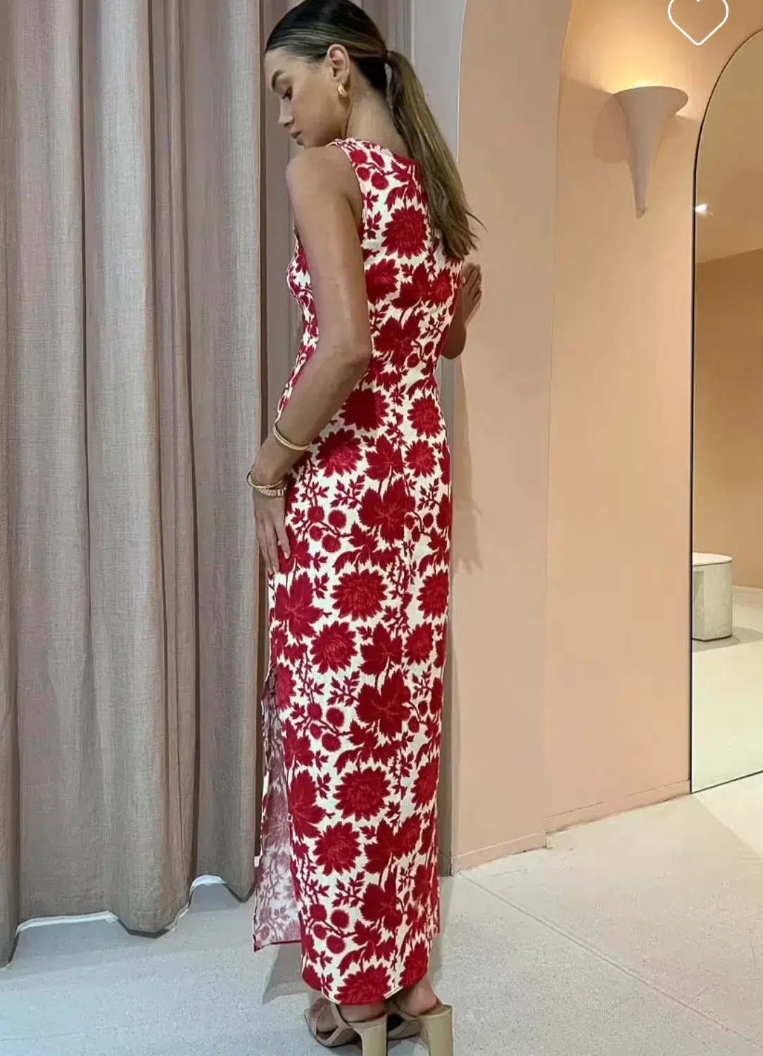 Sir the Label Cinta Cut Out Midi Dress in Valentina Floral Print Size 8 - Image 3
