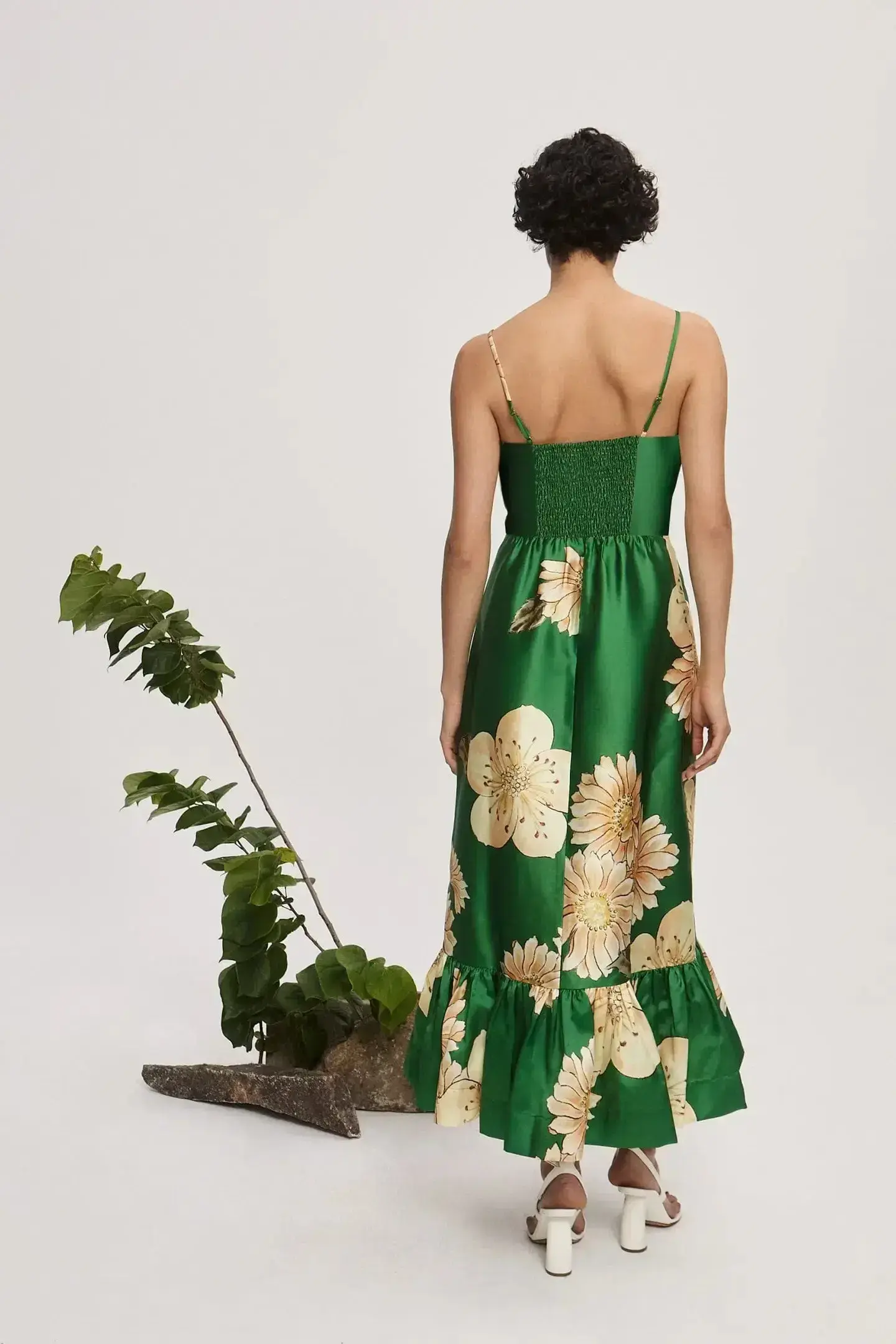 Alemais Sage Midi Dress Green Size 10 - Image 3
