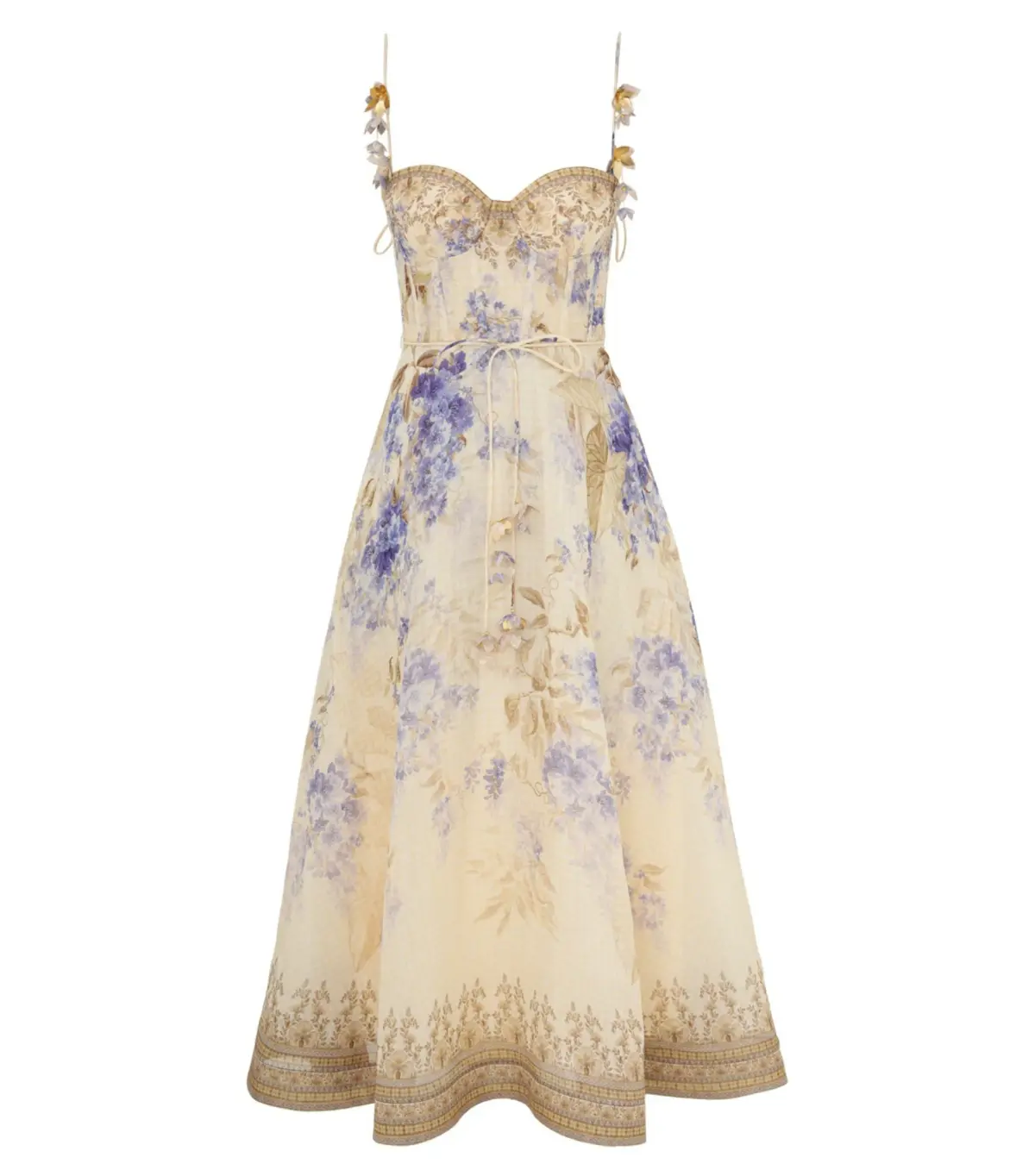 Zimmermann Dawning Picnic Dress Lilac Floral Size 2 / AU 12 - Image 4