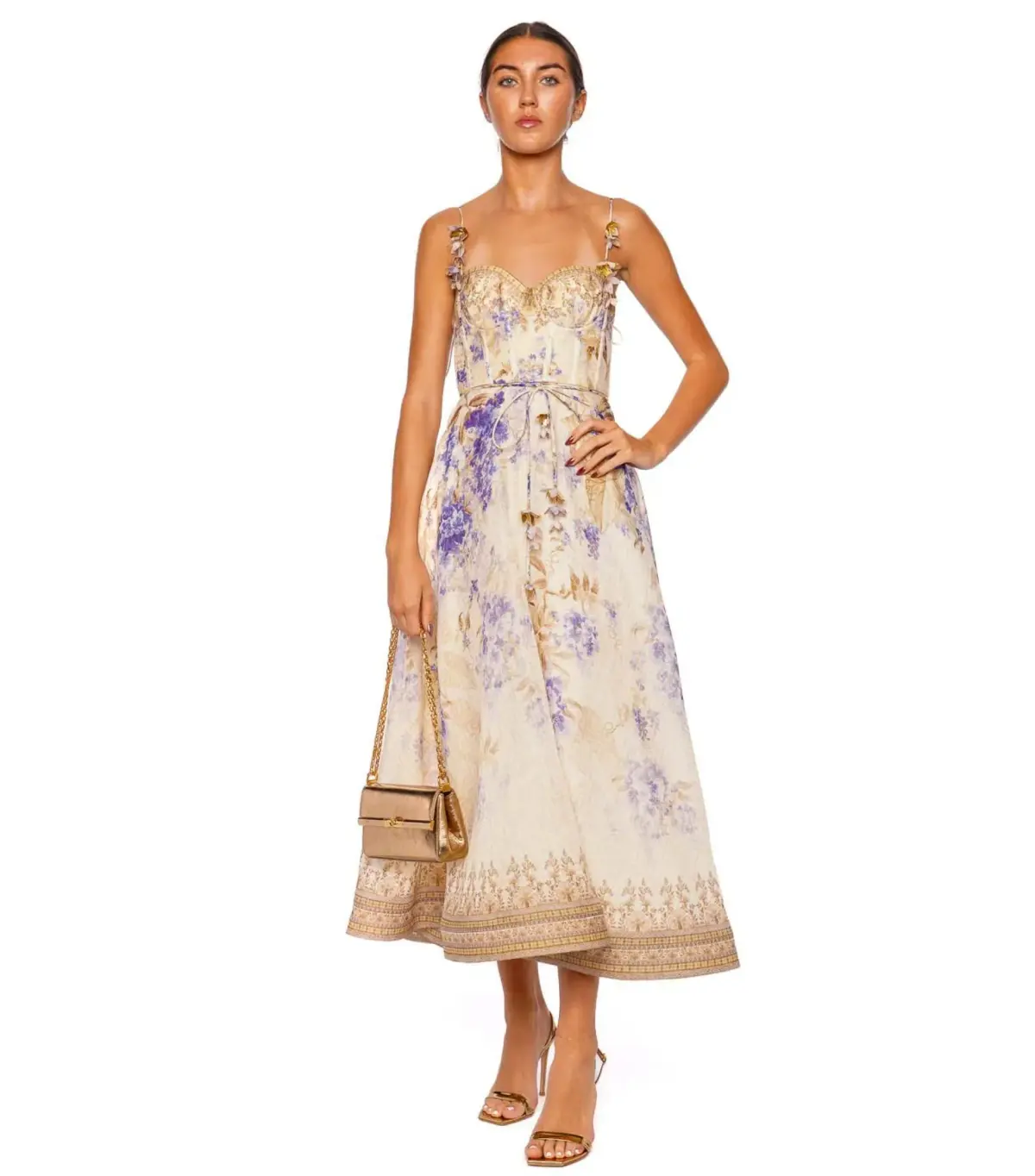 Zimmermann Dawning Picnic Dress Lilac Floral Size 2 / AU 12 - Image 1