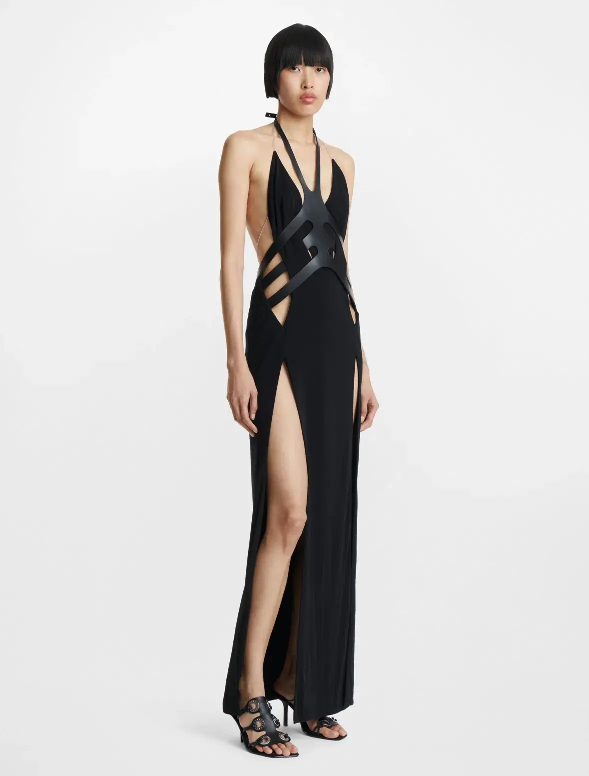 Dion Lee Leaf Arrow Dress Vachetta Size Au 8 - Image 3