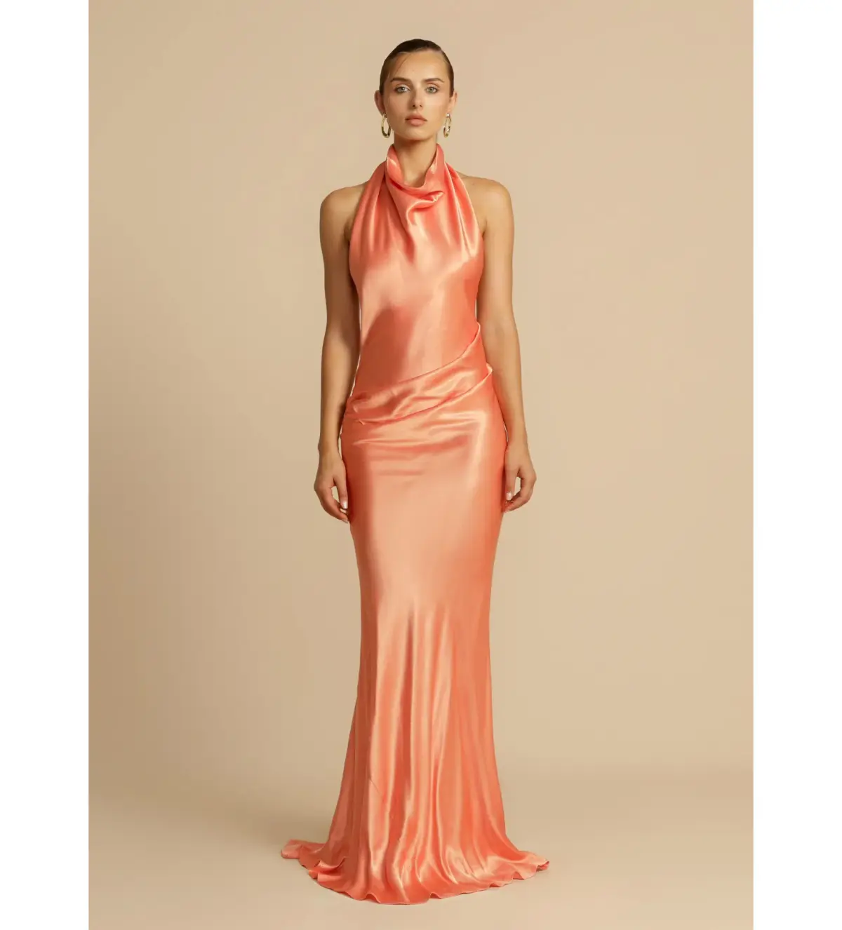 Arcina Ori Gaia  Maxi Dress Papaya Size S / Size 8 - Image 1