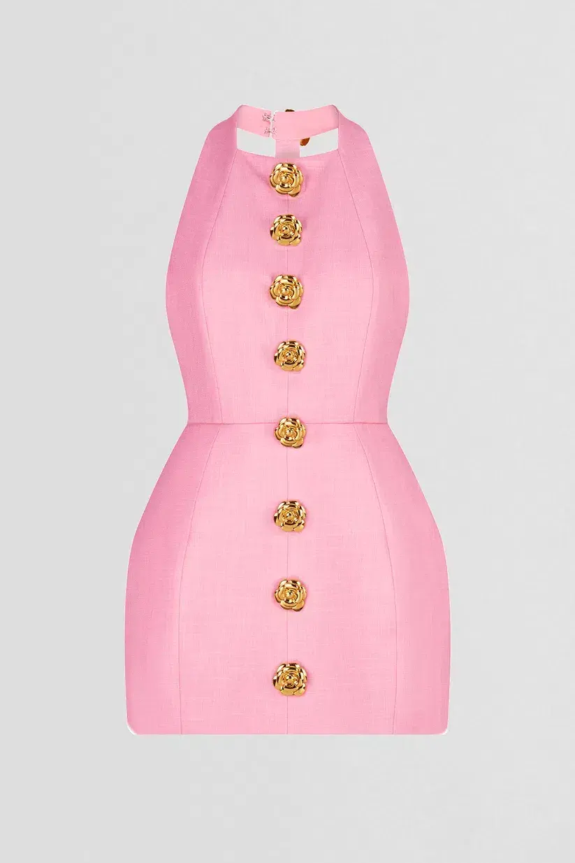 Atoir Tiffany Mini Dress Pink Size 10 - Image 3