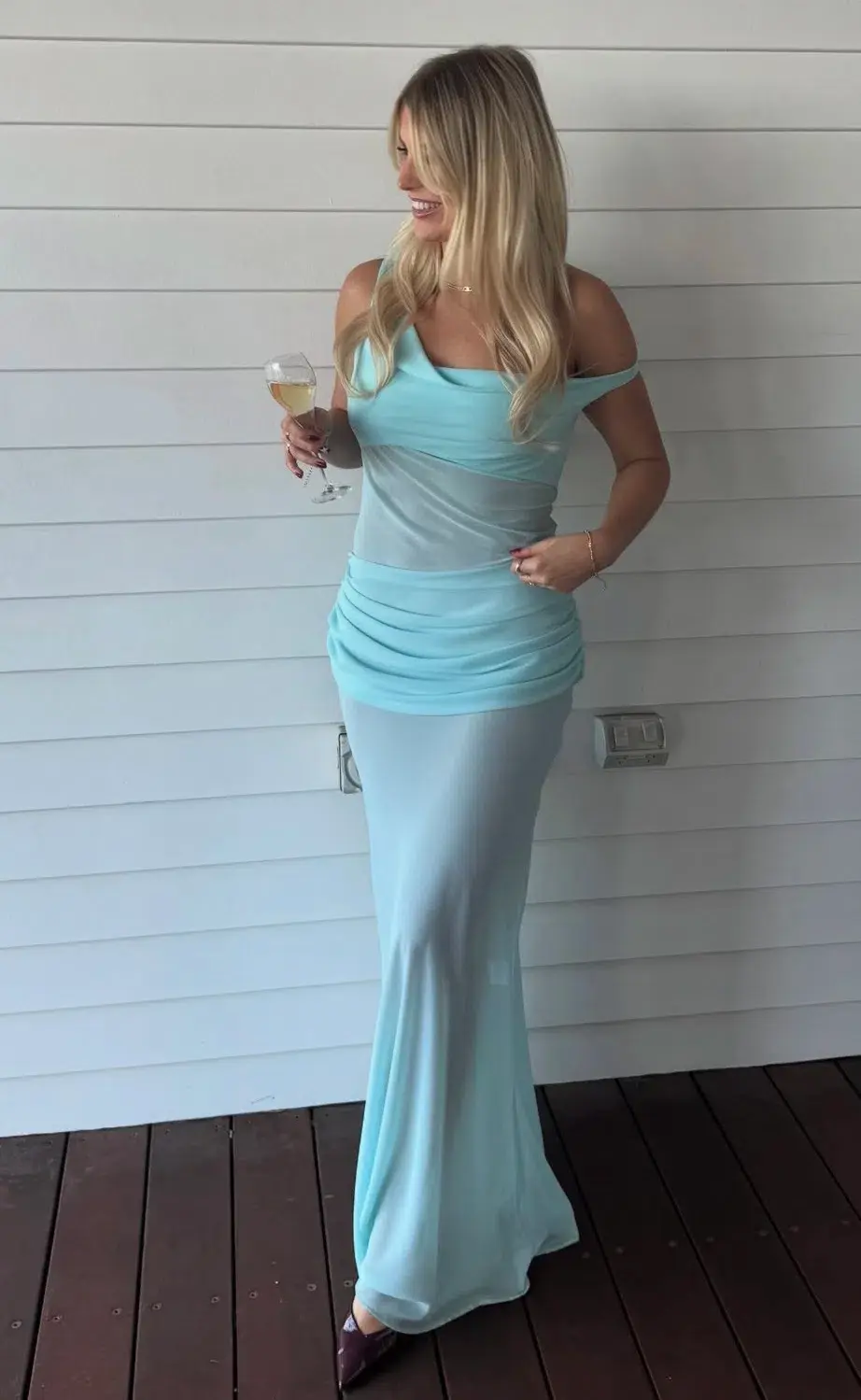 Natalie Rolt Cadence Maxi in Blue Size 0/ AU 6 - Image 3