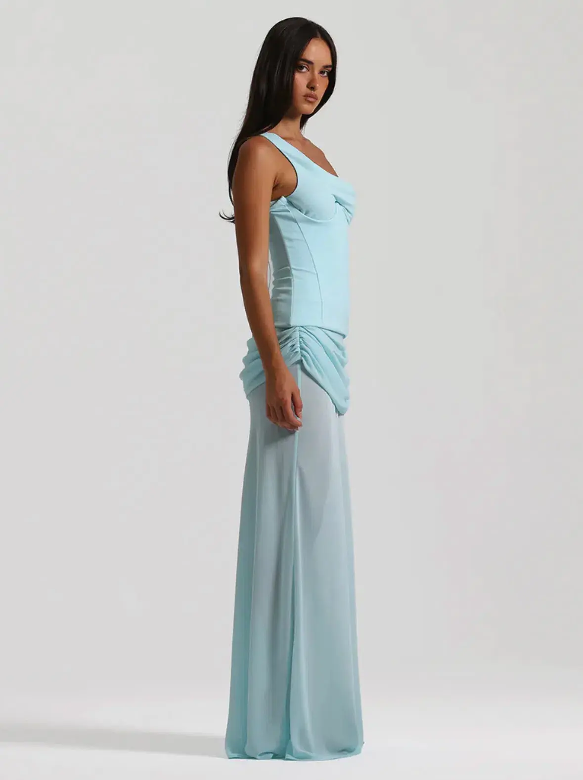 Natalie Rolt Cadence Gown in Blue  Size 1/ AU 8 - Image 4
