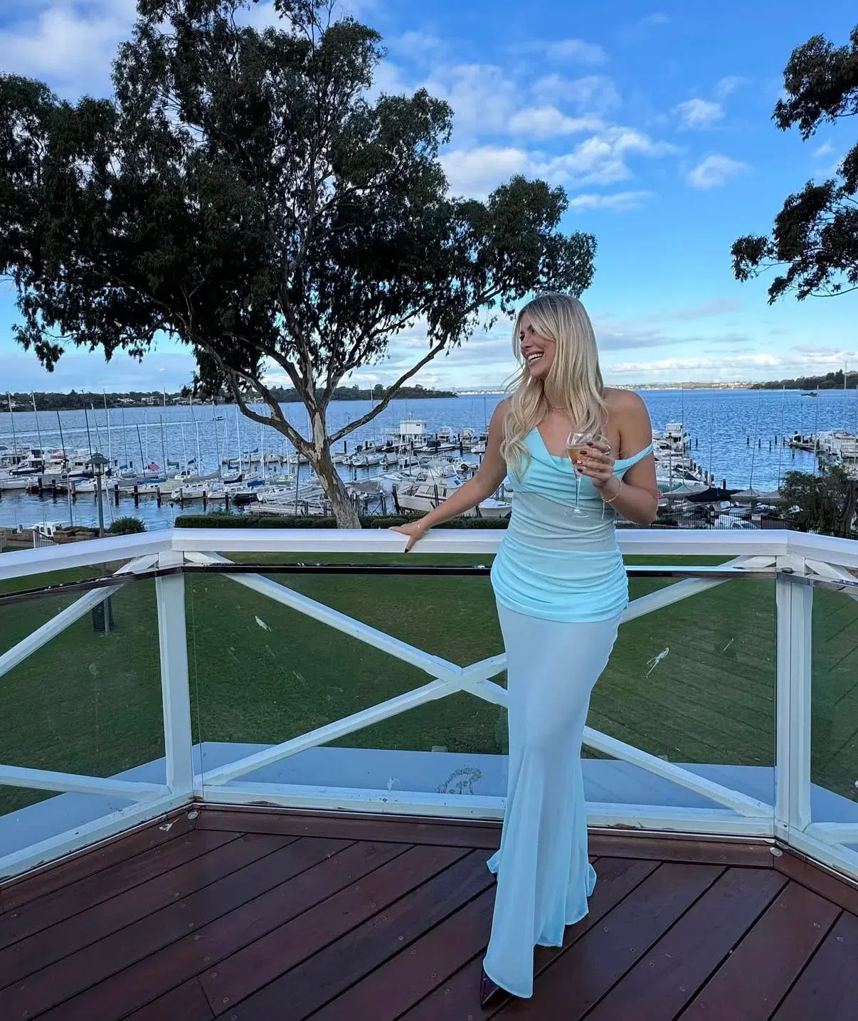 Natalie Rolt Cadence Gown in Blue  Size 1/ AU 8 - Image 2