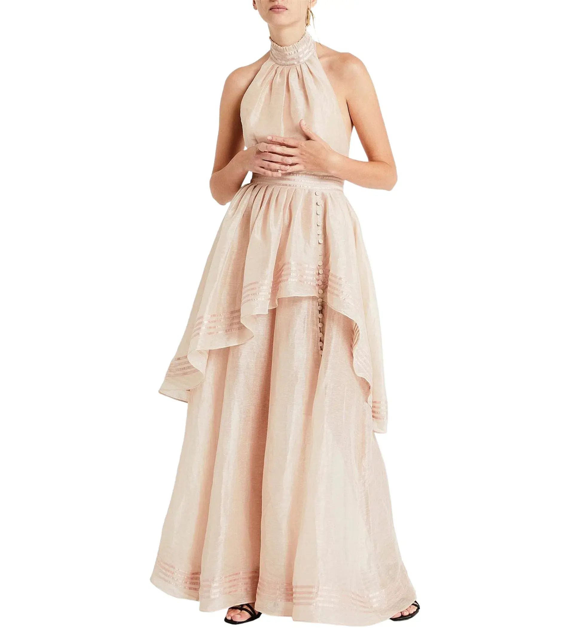 Aje Sienna Dress in Blush Size 10 - Image 3