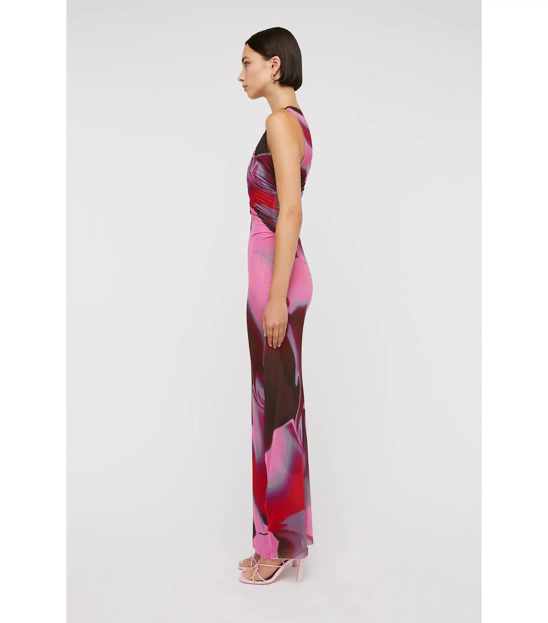 Scanlan Theodore Italian Watercolour Dress in Raspberry Size S / AU 8  - Image 2