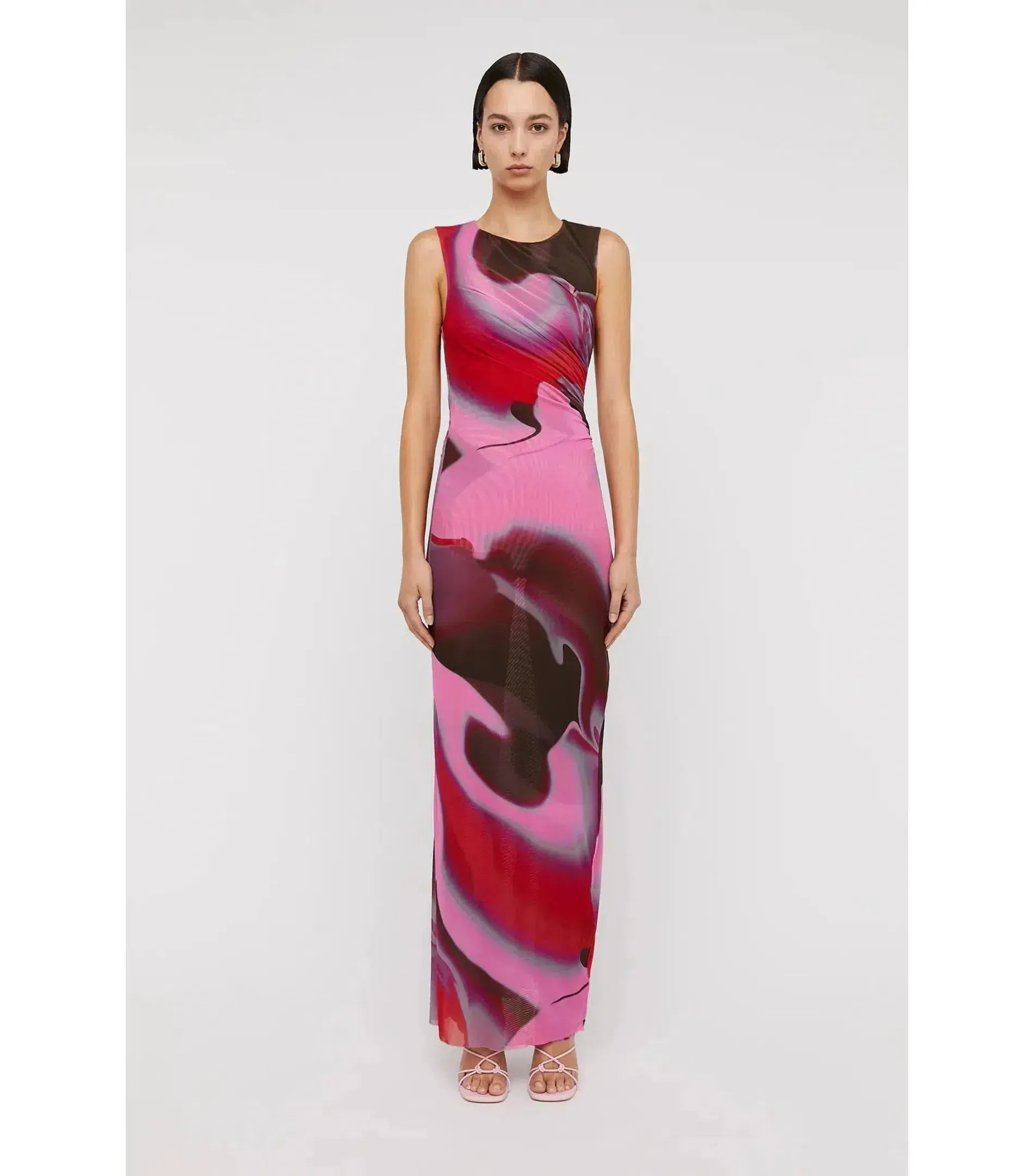 Scanlan Theodore Italian Watercolour Dress in Raspberry Size S / AU 8  - Image 1