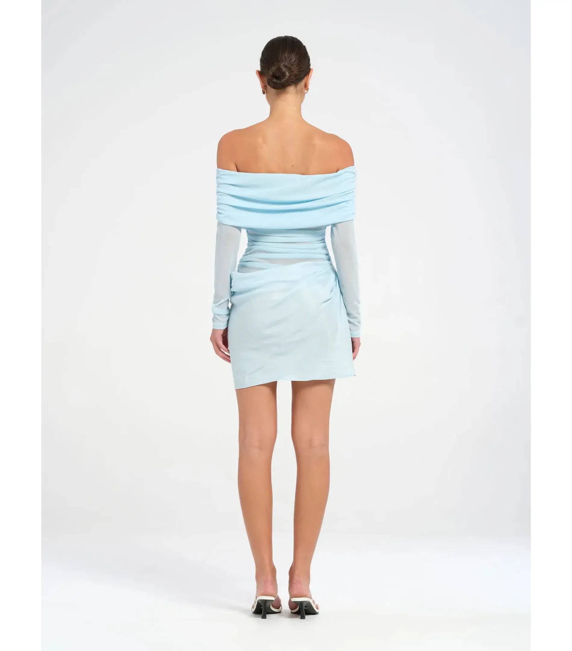 Benni Luca Mini Dress in Ice Blue Size S / AU 8 - Image 3