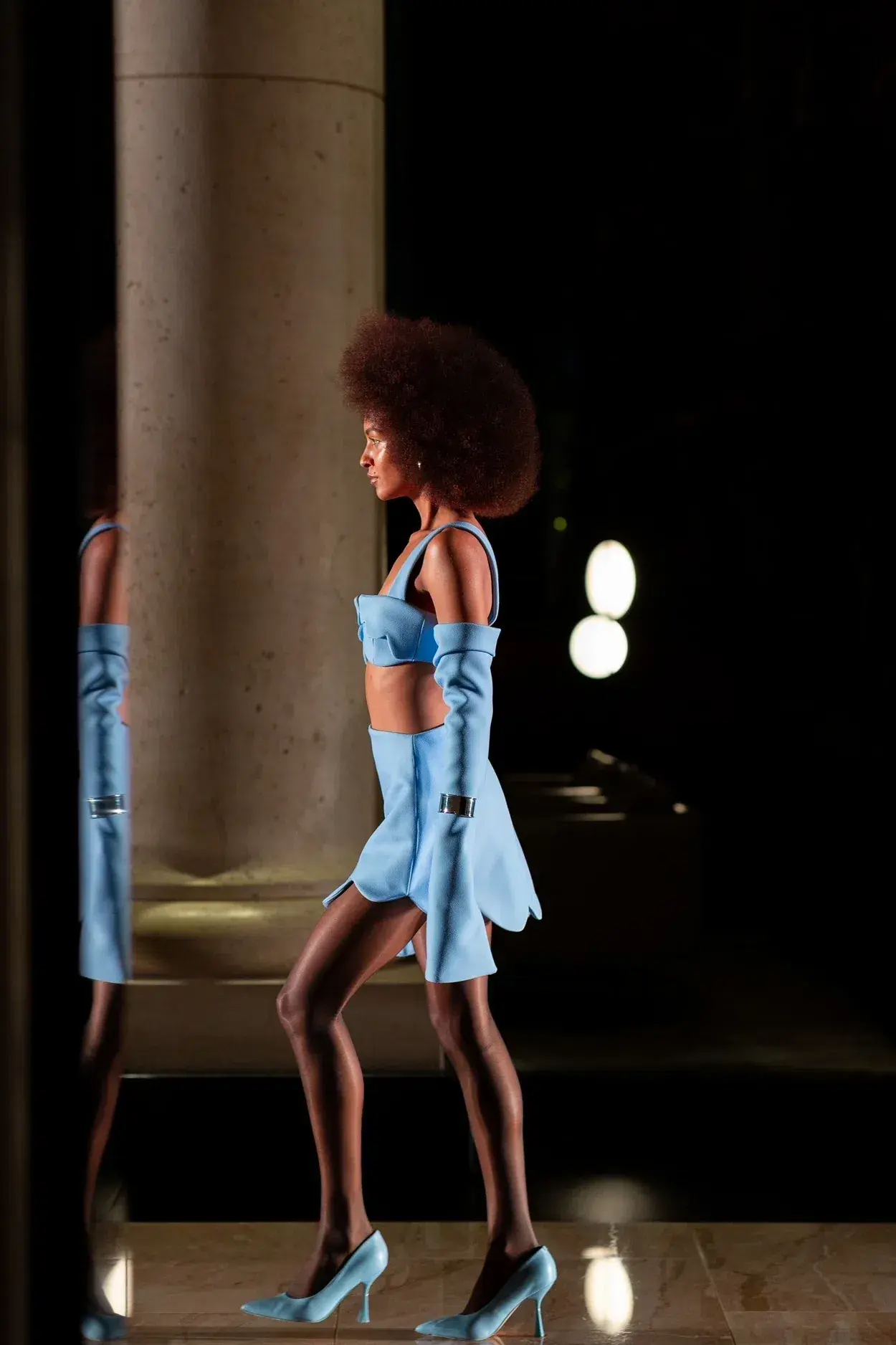 Mariam Seddiq Blue Runway Set Blue Size S/Au 8  - Image 4