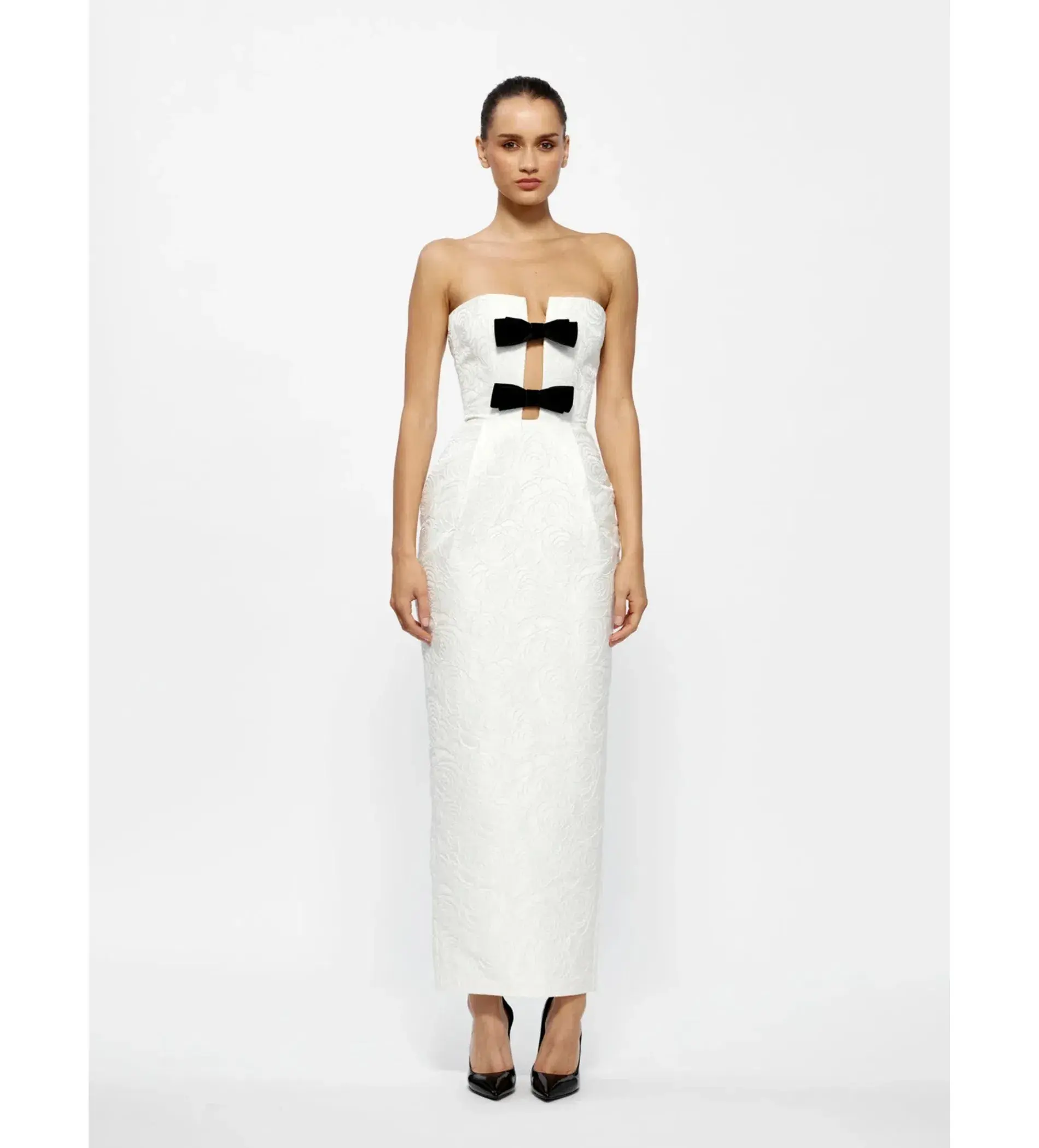 Effie Kats Kiera Maxi Dress Ivory Size S/AU 8 - Image 1