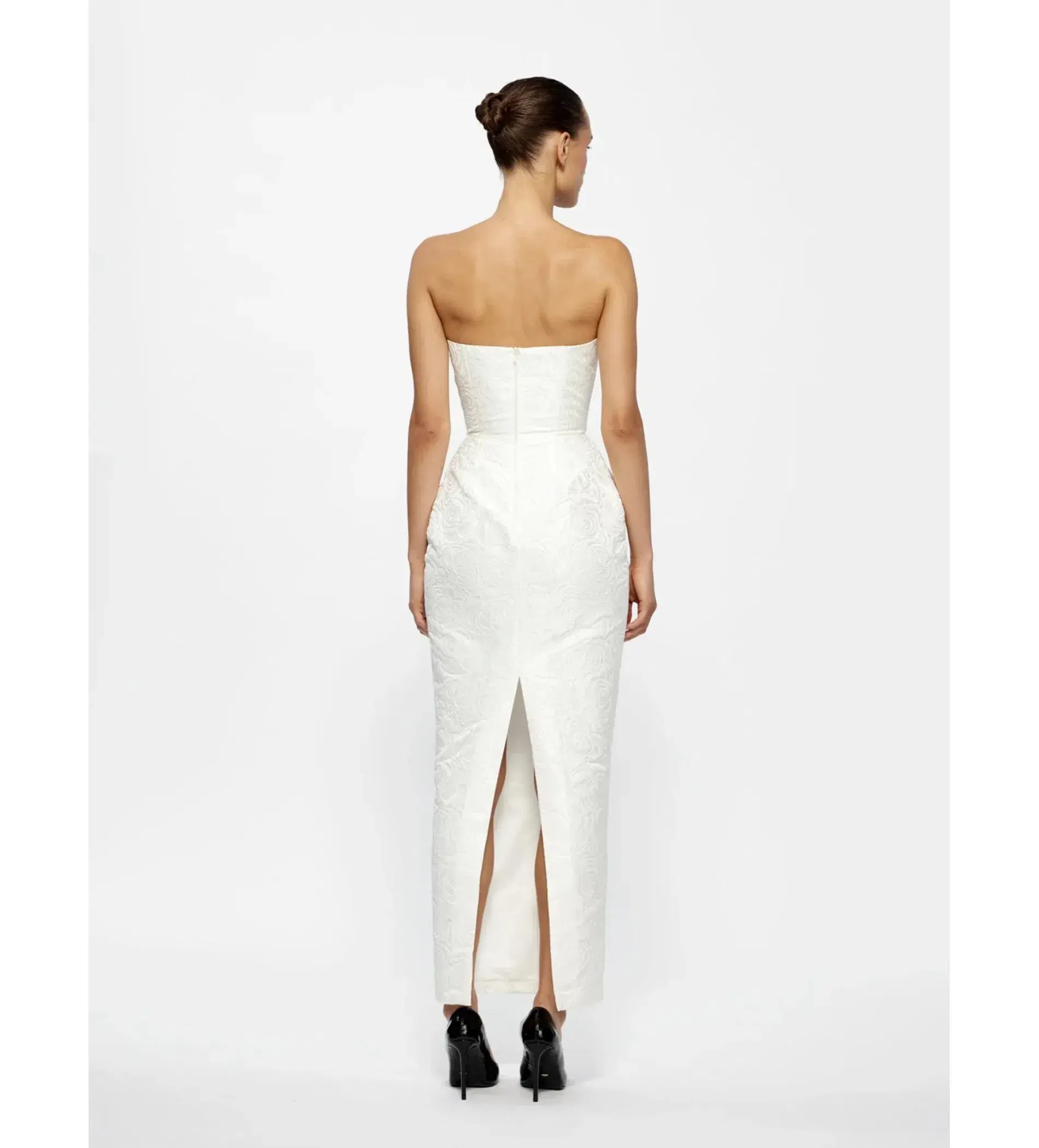 Effie Kats Kiera Maxi Dress Ivory Size S/AU 8 - Image 3