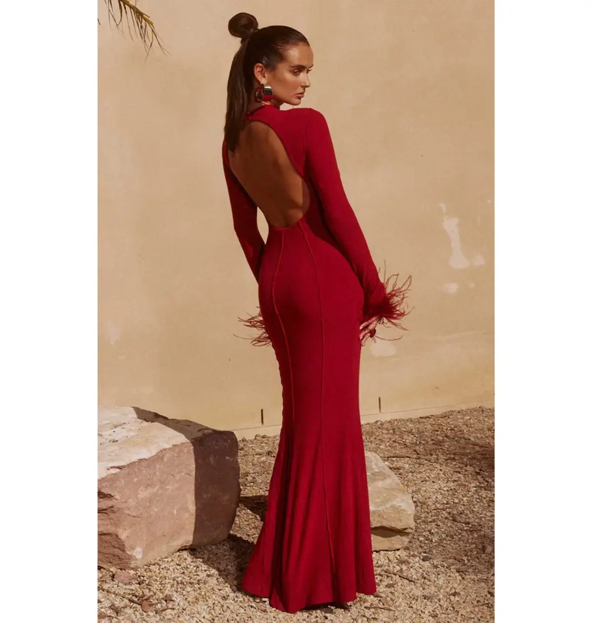 Runaway The Label Ruby Ramoni Maxi Dress Red Size L / AU 12 - Image 3