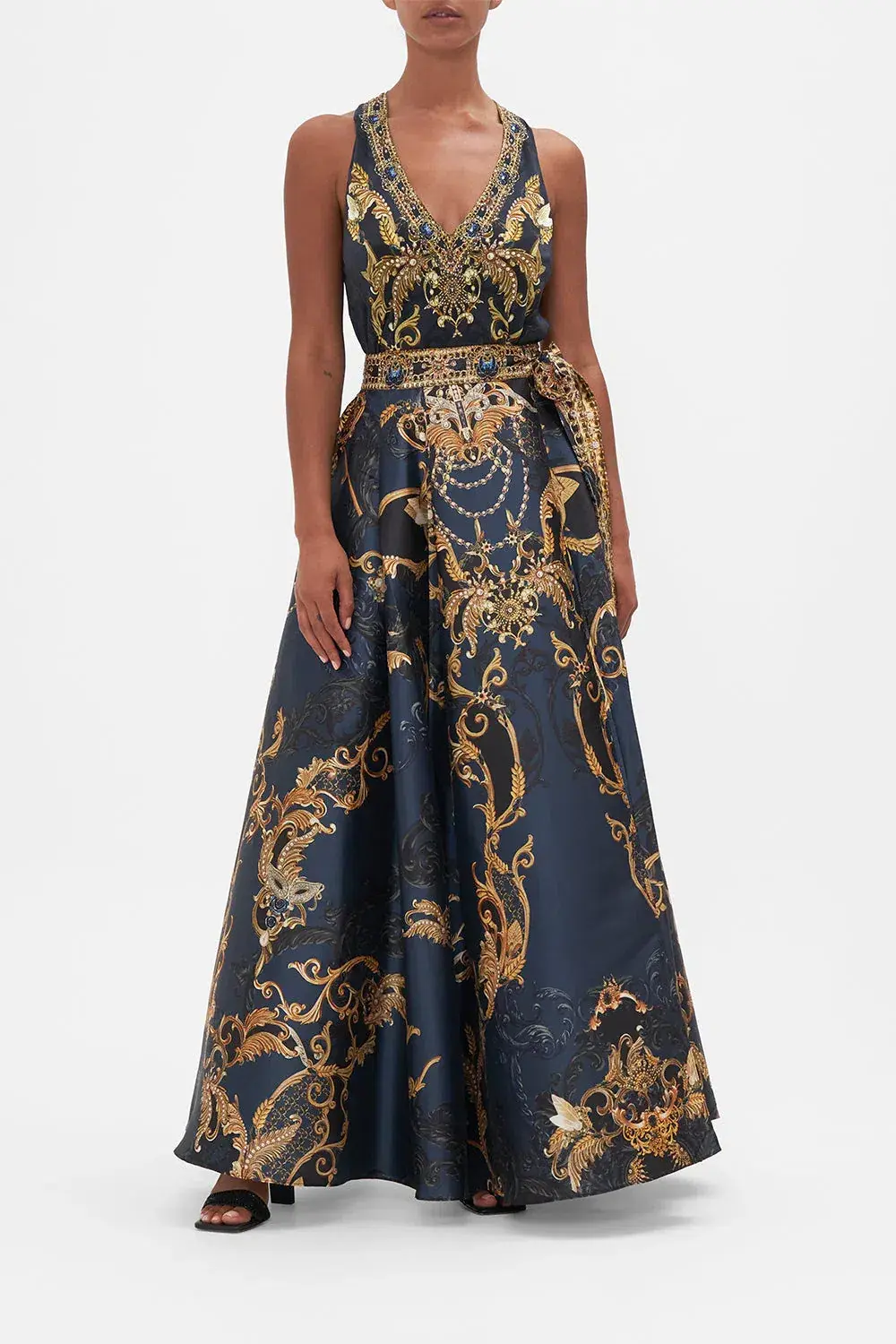 Camilla Moonlight Melodie Maxi Wrap Skirt & Top Set Print Size 12 - Image 1