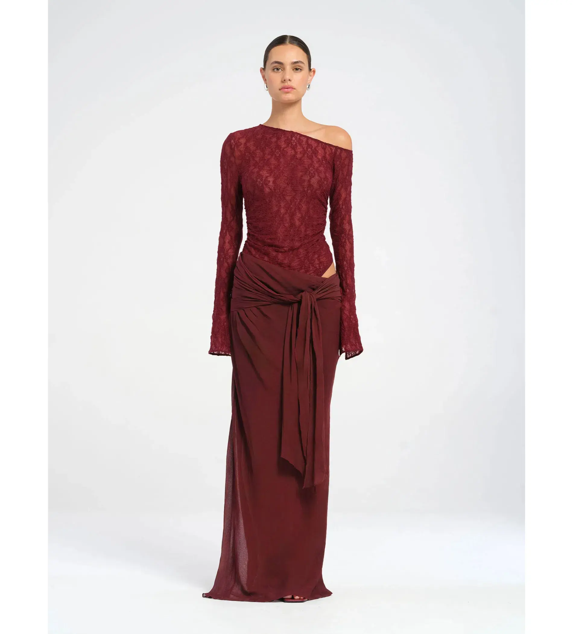 Benni Nova Maxi dress in Maroon Size XS / AU 6 - Image 1