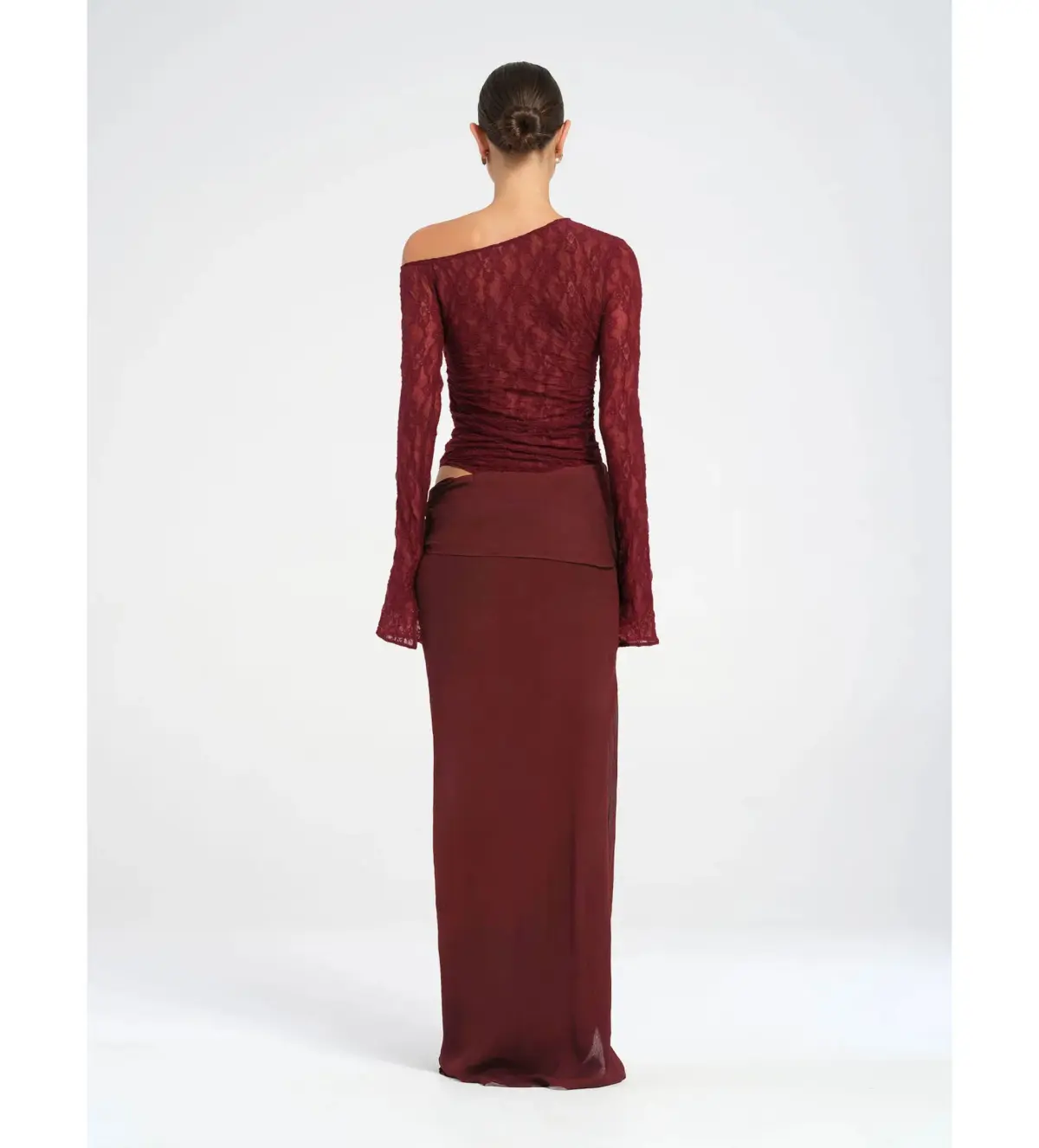 Benni Nova Maxi dress in Maroon Size XS / AU 6 - Image 3