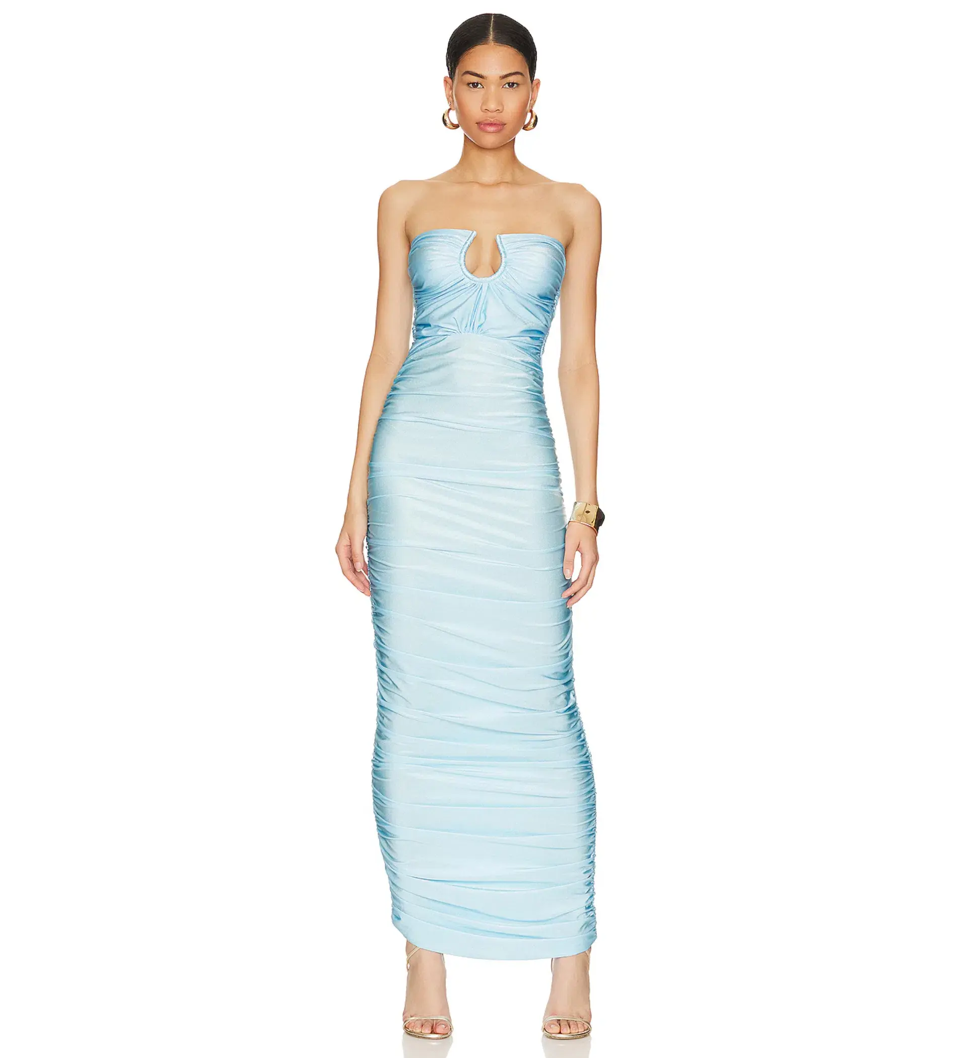 Baobab Magalenha Strapless Maxi Dress in Ice Blue Size S / AU 8 - Image 1
